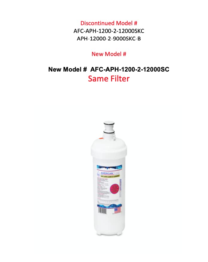 AFC Water Filter Replacement for BodyGlove BG-3000C HF160-CL HF35-CL HF60-CL HF60-CLS HF90-CL - Model AFC-APH-1200-2-12000SC - Clean Drinking Water for Home, RV & Marine Use