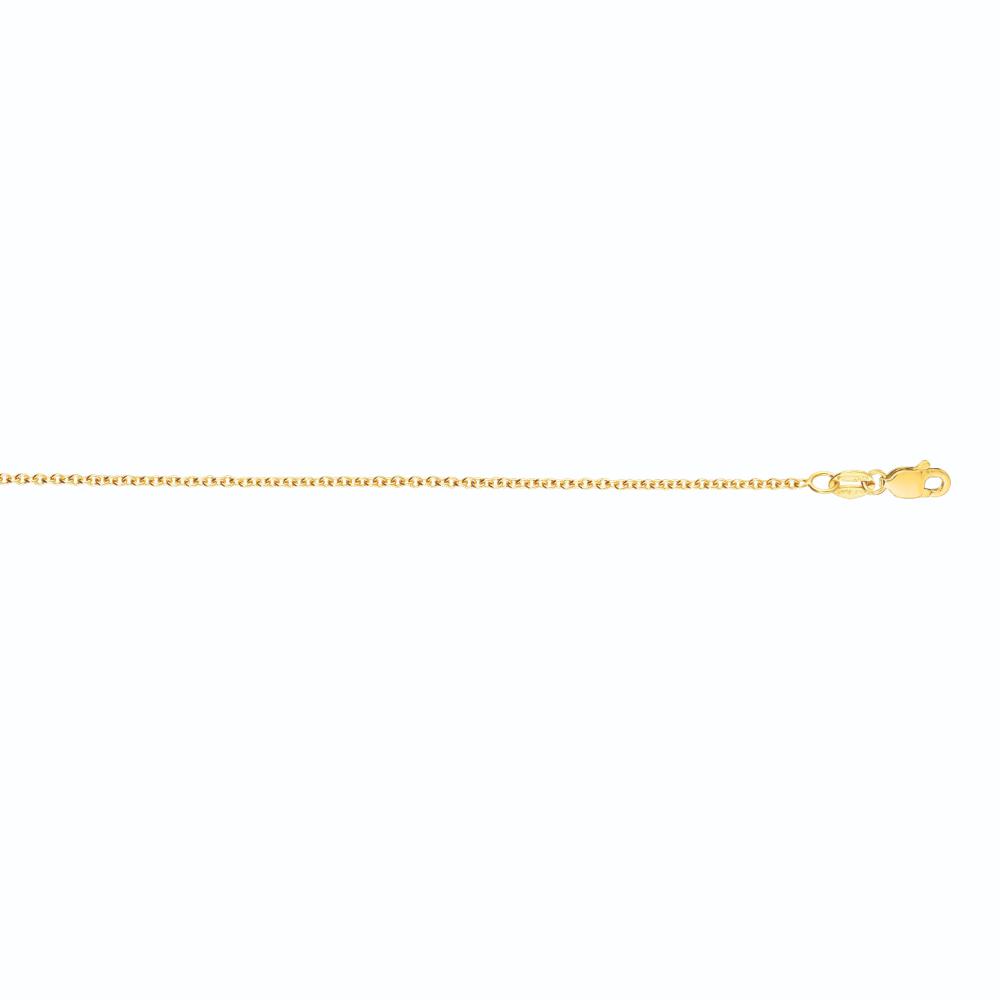 14K Gold 2.6mm Round Cable Chain Necklace - Dainty & Elegant Jewelry for Women - Perfect for Layering, Everyday Wear & Special Occasions