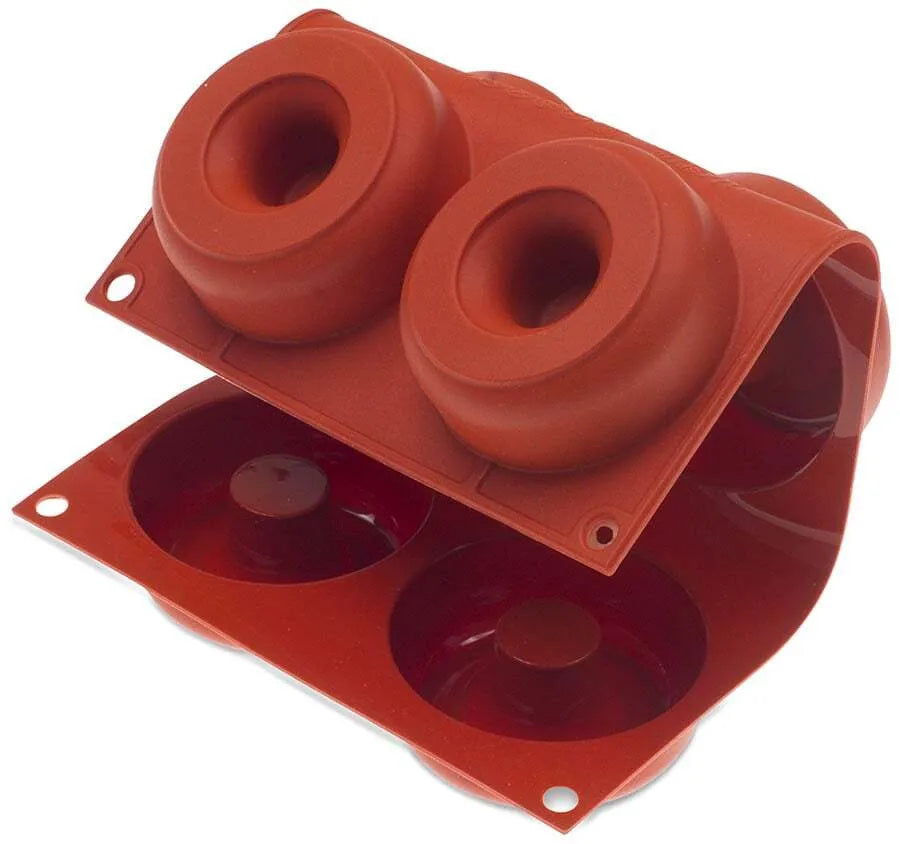 Non-Stick Silicone Donut Baking Pan - 6 Cavity Molds for Perfect Homemade Donuts, Cupcakes & Muffins | Ideal for Baking, Party Treats & Gift Giving