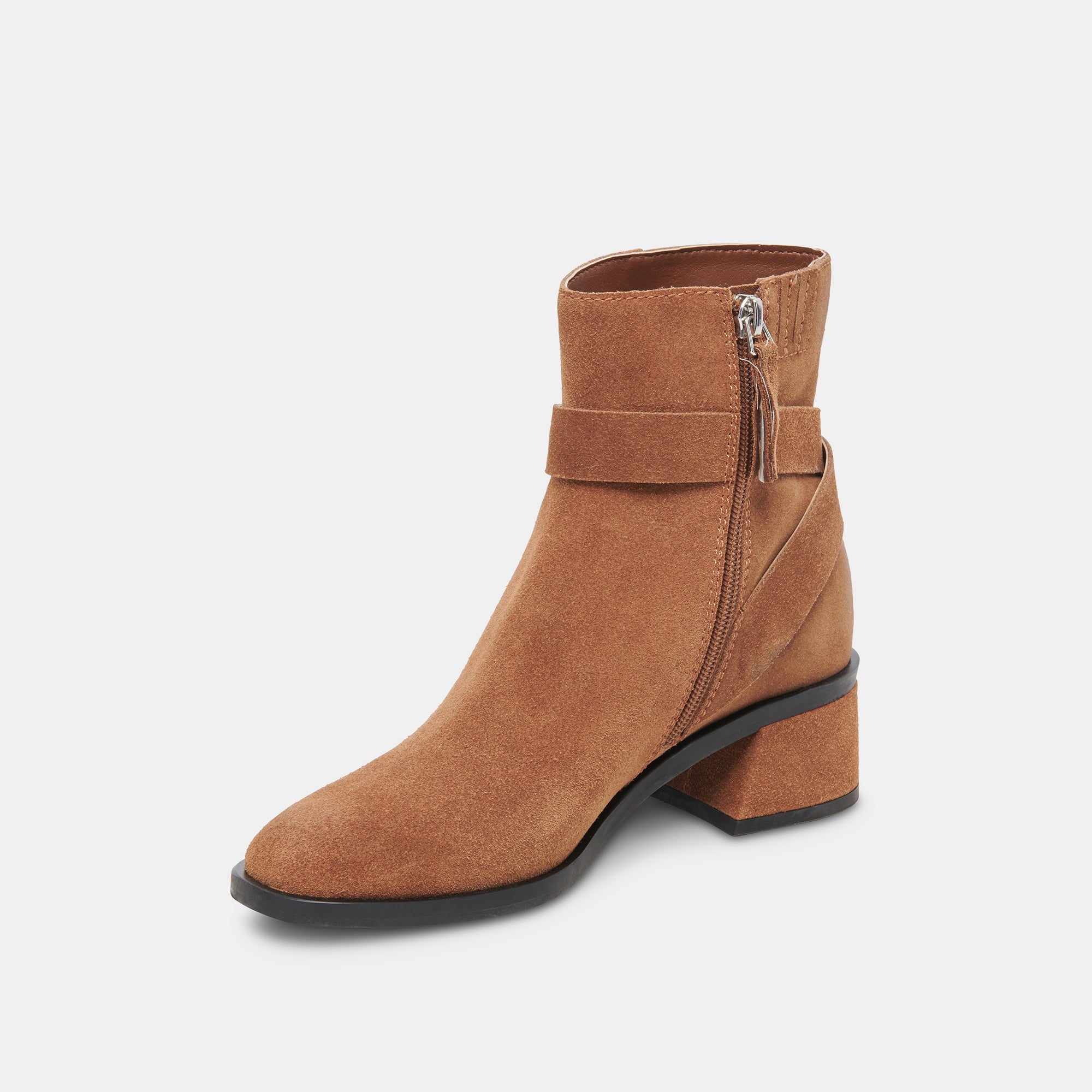 Leland Brown Suede Booties for Women - Comfortable & Stylish Ankle Boots for Fall & Winter Fashion | Perfect for Casual Outfits, Office Wear & Date Nights