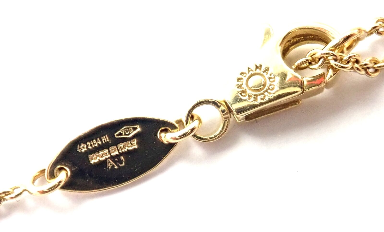 Authentic Dolce & Gabbana 18k Yellow Gold Citrine Butterfly Pendant Necklace - Elegant Spring Jewelry Gift for Women, Perfect for Weddings & Special Occasions