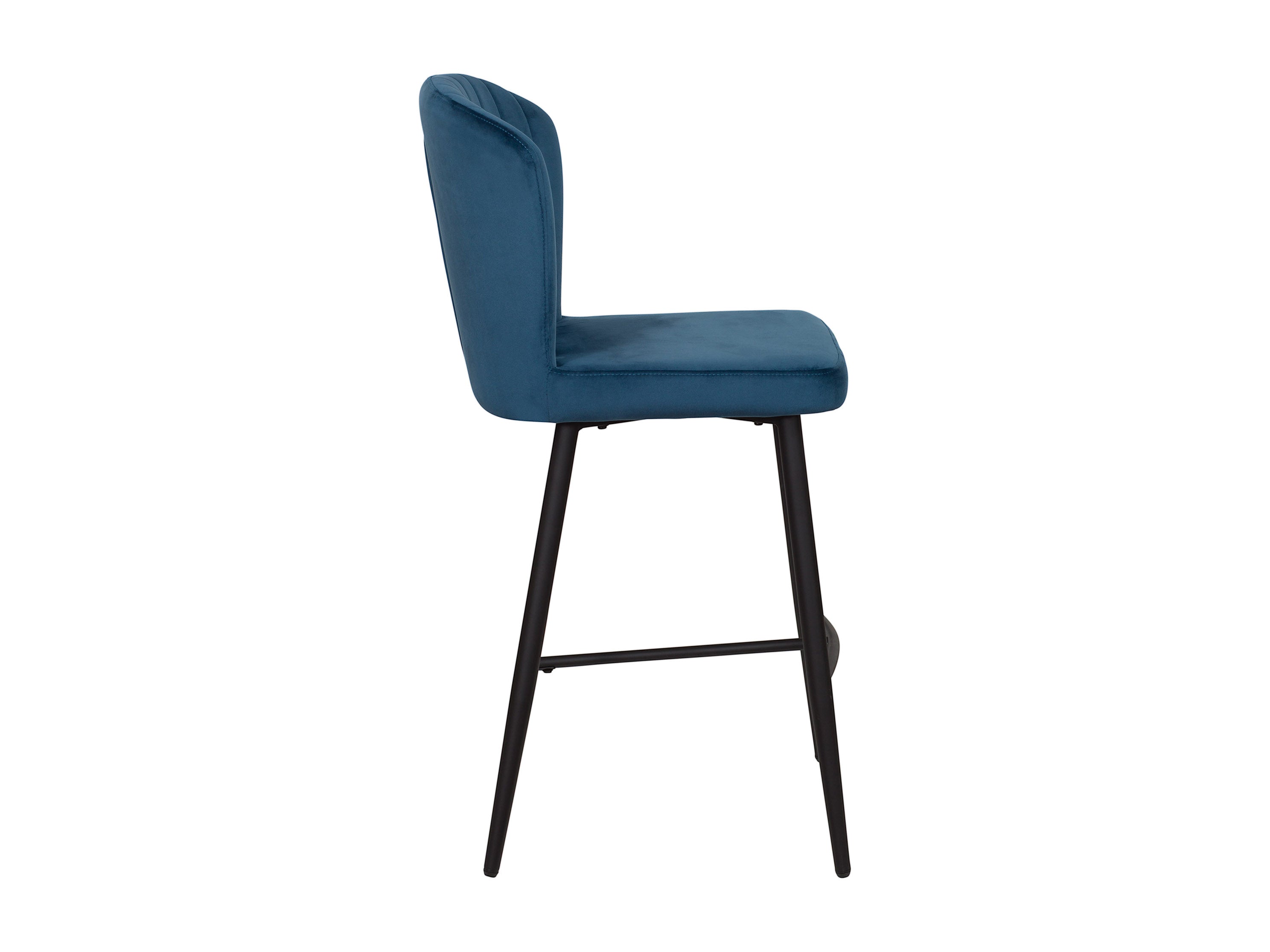 **Navy Blue Metal Bar Stools Set of 2 - Industrial Style Counter Height Stools for Kitchen Island, Bar & Dining Room**