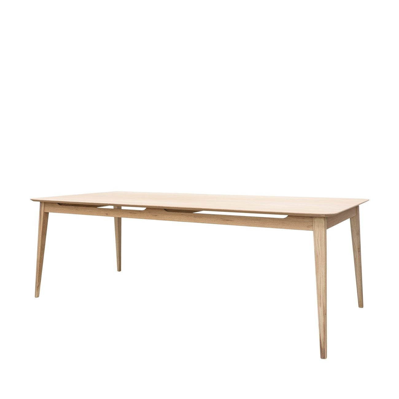 Rokke 220cm Oak Dining Table – Solid Wood Modern Farmhouse Style for Large Dining Rooms & Open Concept Spaces