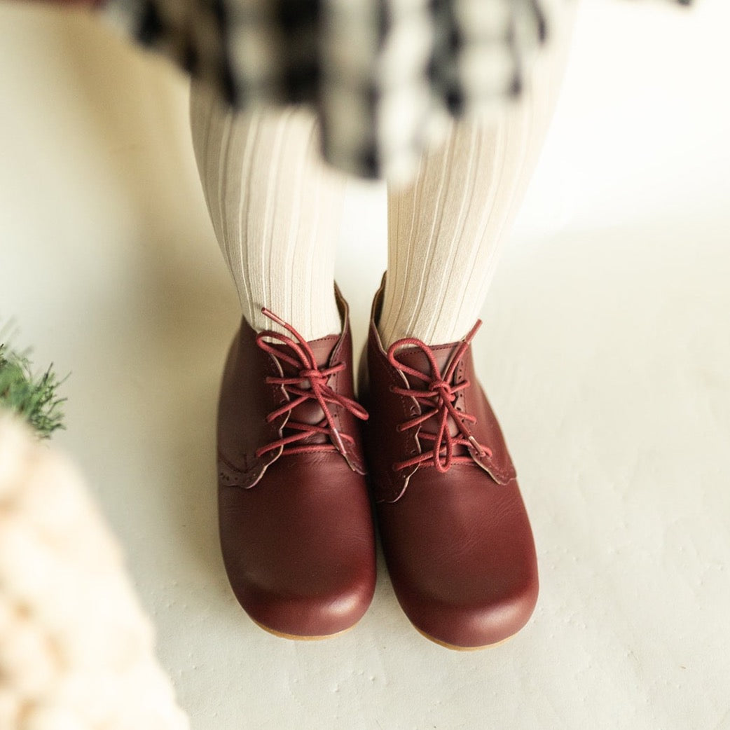 Premium Children's Leather Boots - Cranberry Primavera Style | Waterproof & Comfortable for Outdoor Play, School & Winter Adventures