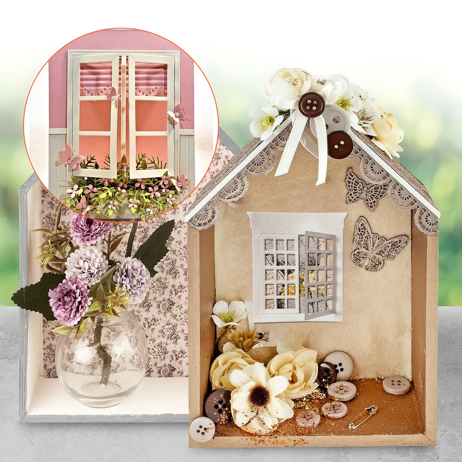 Metal Scrapbooking Die Cuts 5PCS - Card Making & DIY Crafts for Gifts