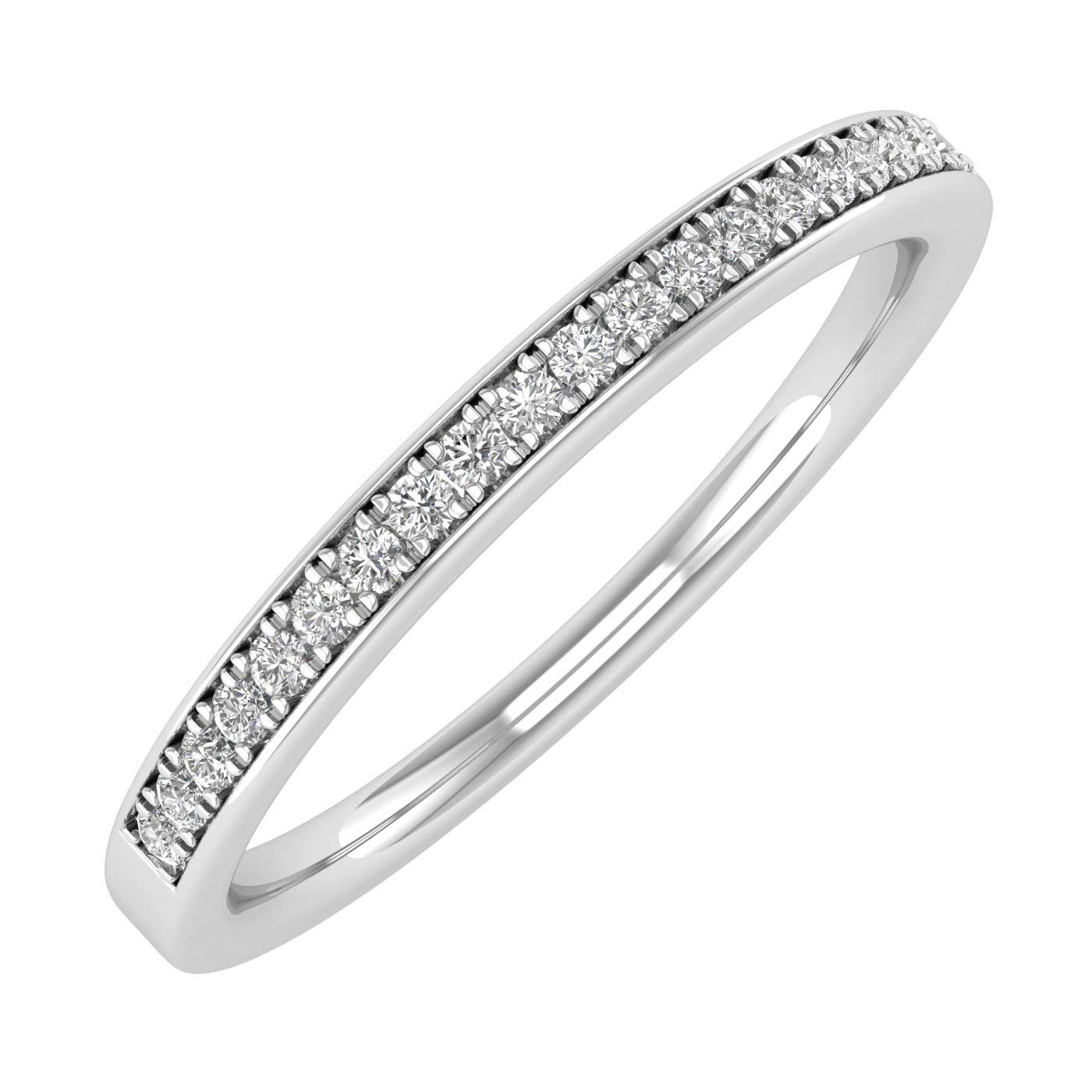 1/10 Carat Diamond Wedding Band Ring in 10K Gold - Elegant Bridal Jewelry for Women, Anniversary & Engagement Rings - Perfect for Weddings, Proposals & Special Occasions