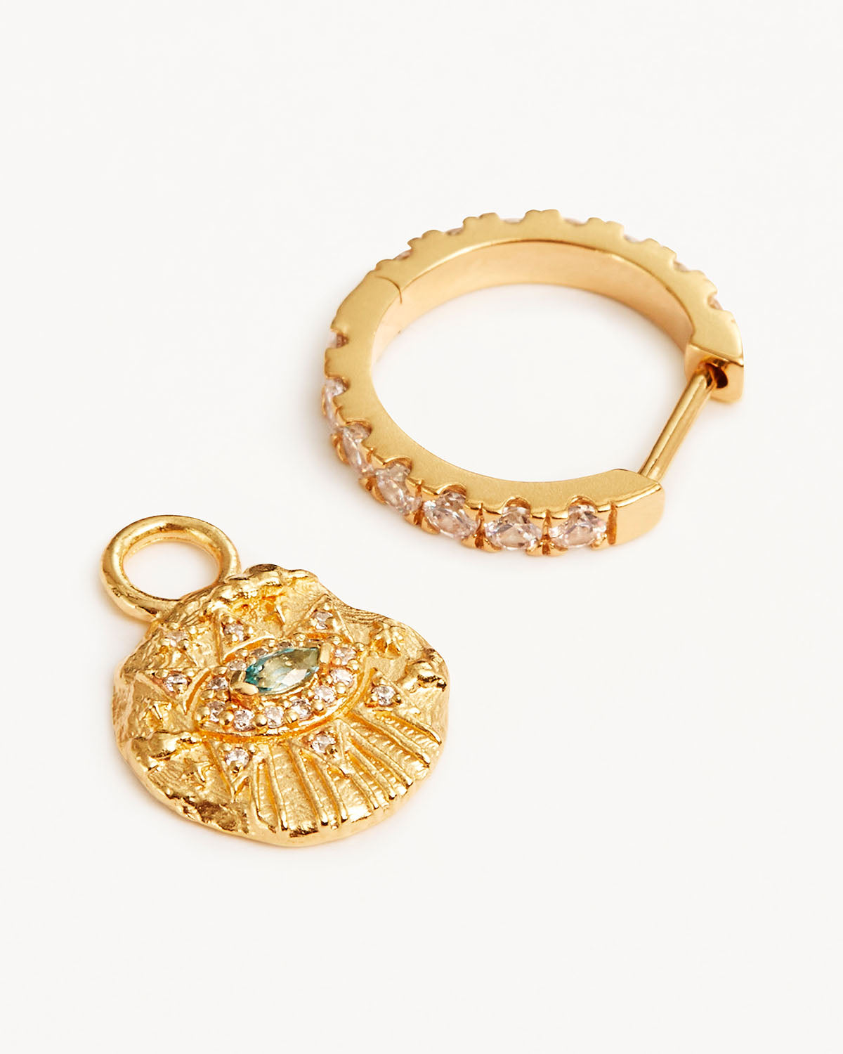 18K Gold Vermeil Awaken Hoops - Elegant Dangle Earrings for Women, Perfect for Parties, Weddings & Everyday Wear