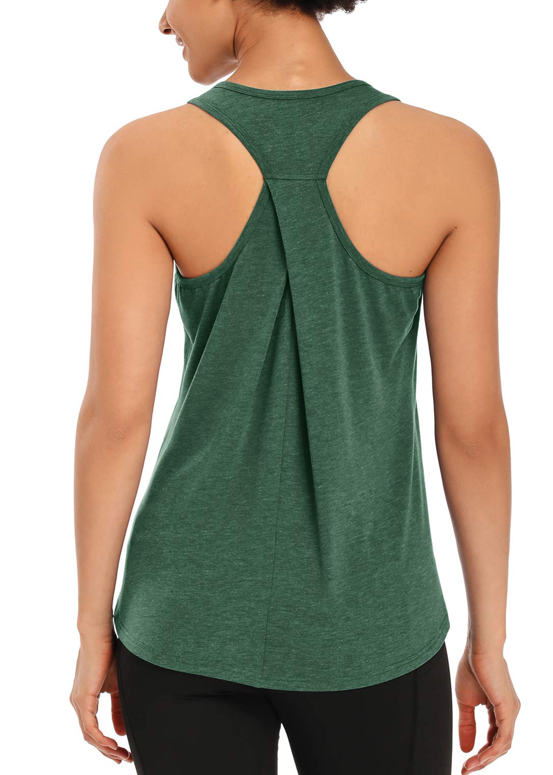 Muzniuer Women's Workout Tank Top - Sleeveless Yoga Shirt for Gym, Running & Fitness - Breathable Racerback Athletic Top for Women - Perfect for Yoga, Pilates & Cardio Workouts