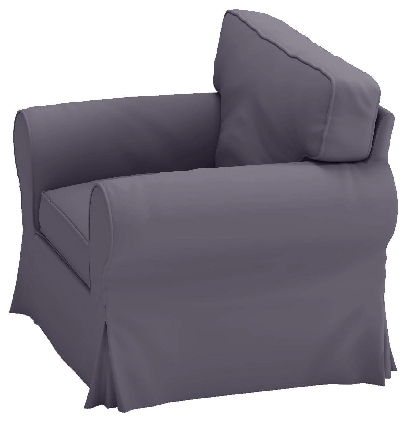 Heavy Cotton UPPLAND Sofa Slipcover - Compatible with IKEA UPPLAND Armchair Replacement Cover (Dark Gray) | Durable Furniture Protector for Living Room, Office & Home Decor