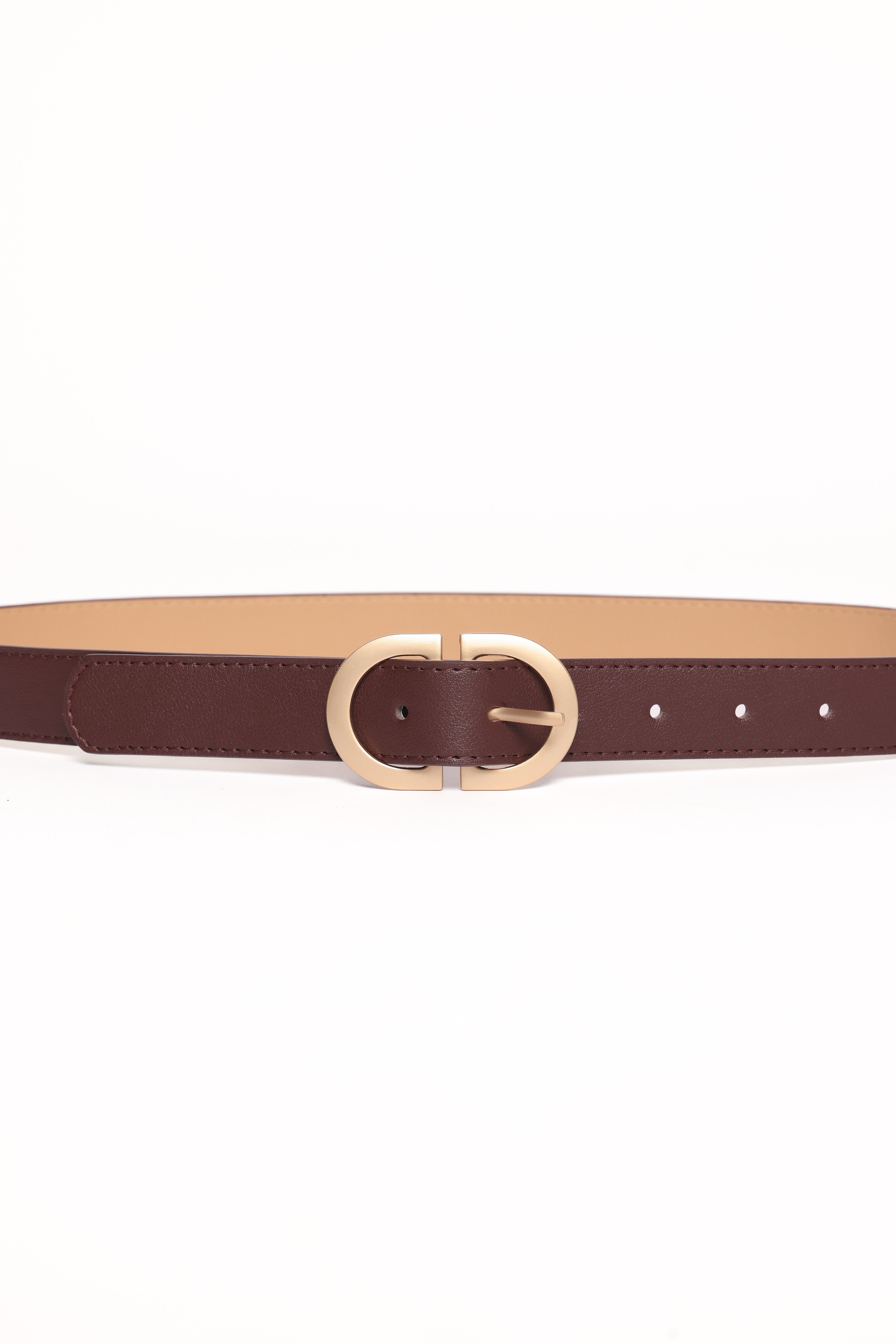 Abbott Genuine Leather Belt for Men - Dark Brown Dress Belt - Classic & Stylish for Office, Casual & Formal Wear