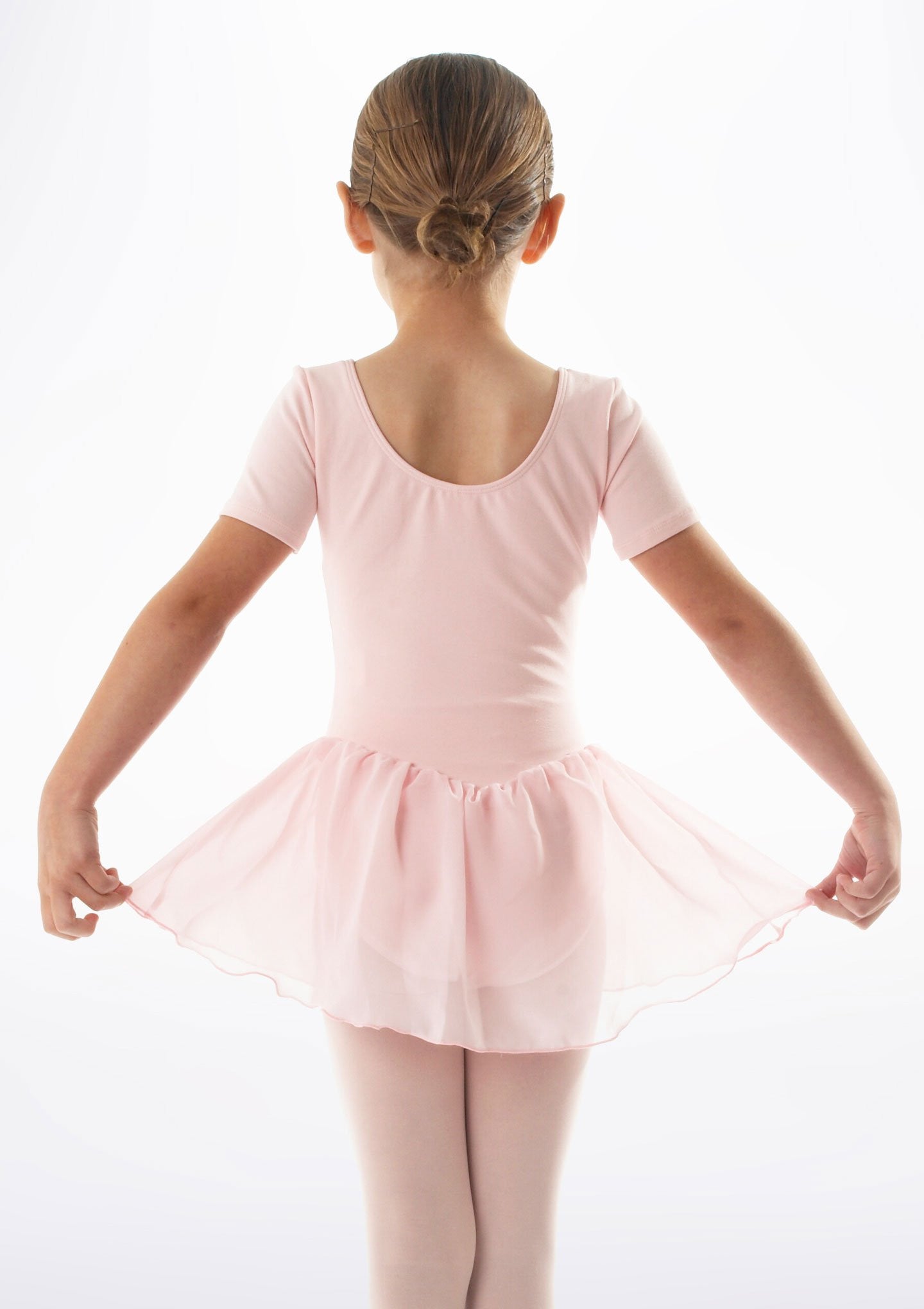 Bloch Light Pink Ballet Leotard with Chiffon Skirt for Girls - Dancewear for Ballet, Jazz & Performance - Perfect for Recitals, Classes & Competitions