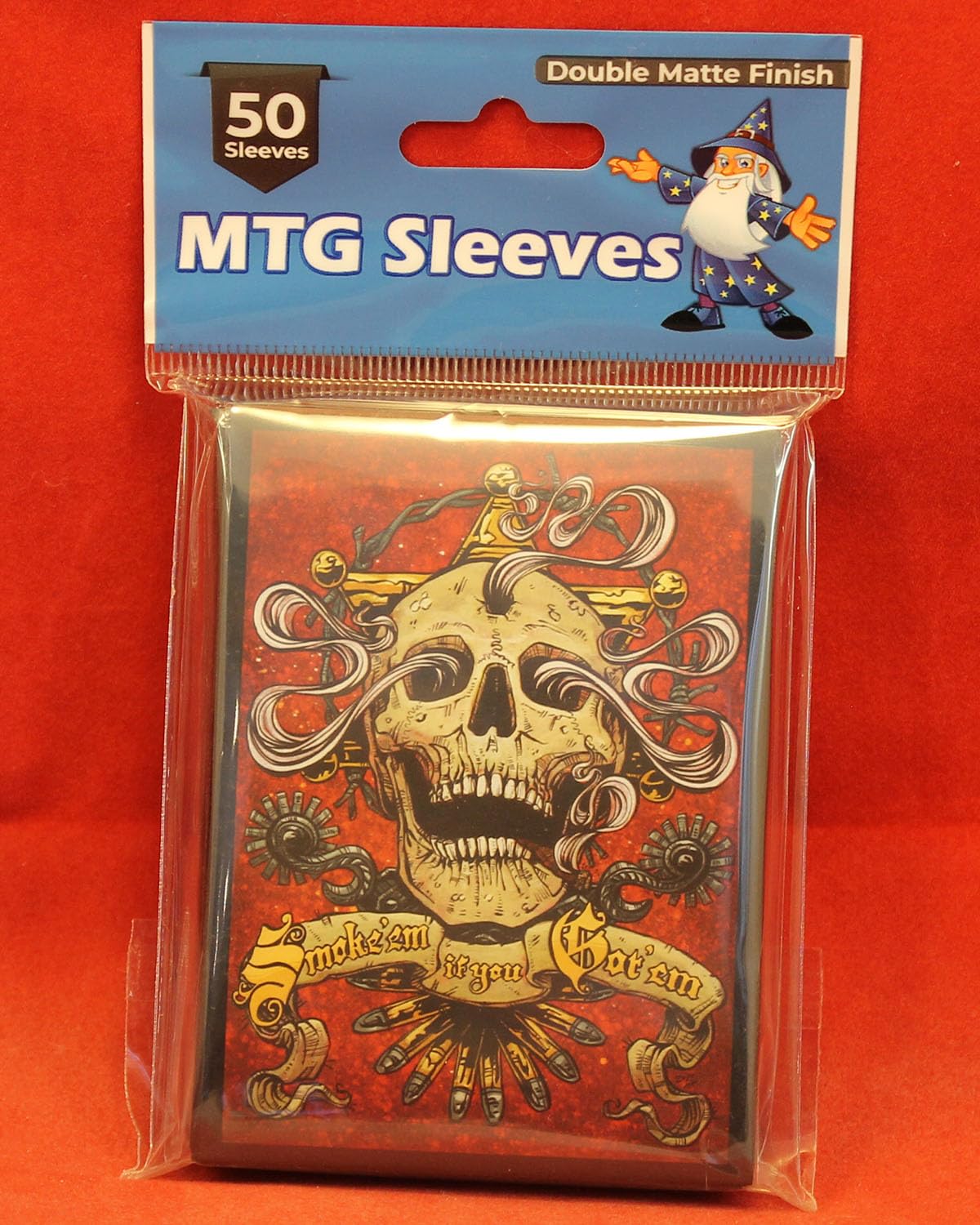 50 MTG Standard Card Sleeves - Premium Deck Protectors for Magic: The Gathering (Smoke) - Perfect for Card Game Tournaments & Collectible Storage