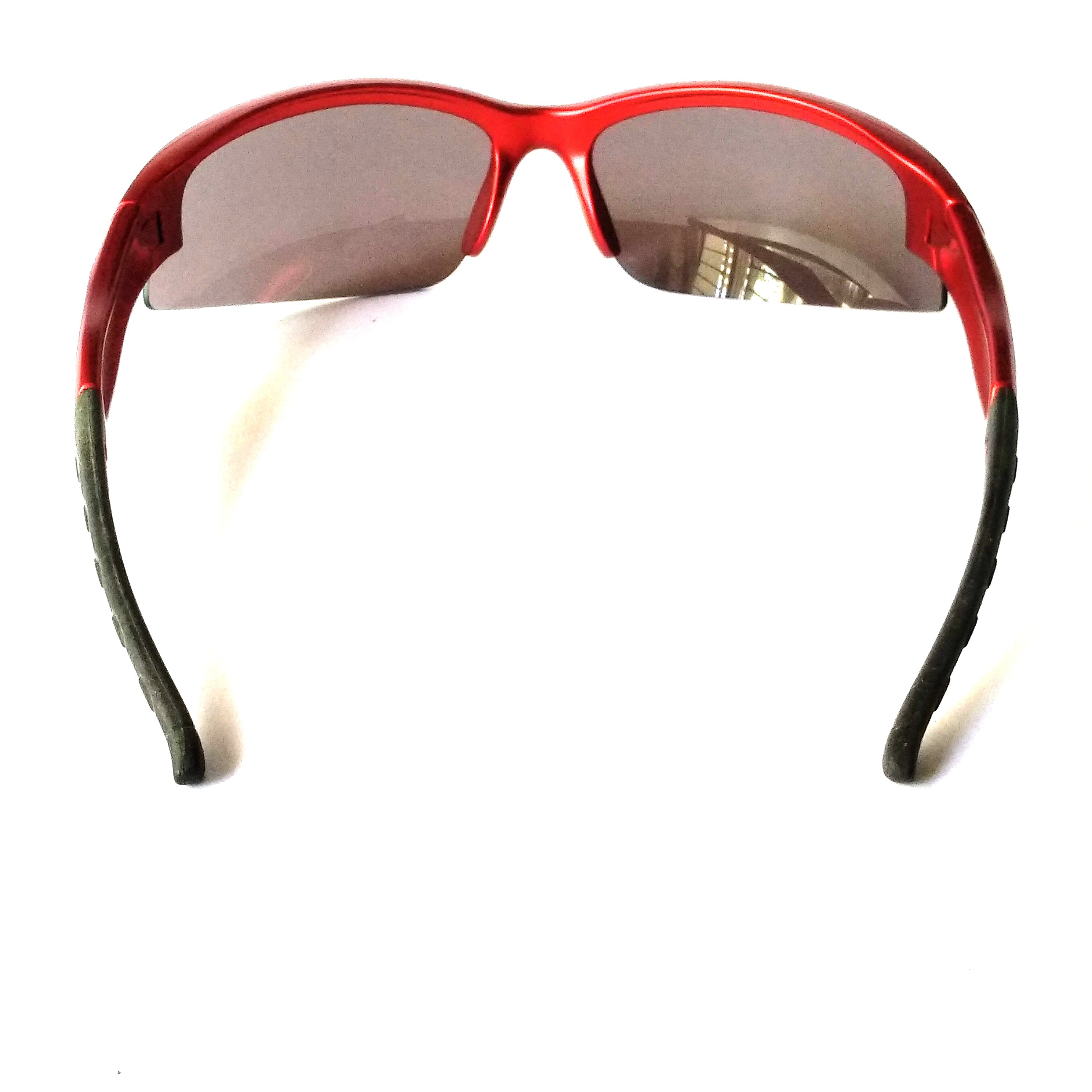 Red Wraparound Sports Sunglasses for Running Cycling Golf - UV Protection Polarized Lens for Outdoor Activities