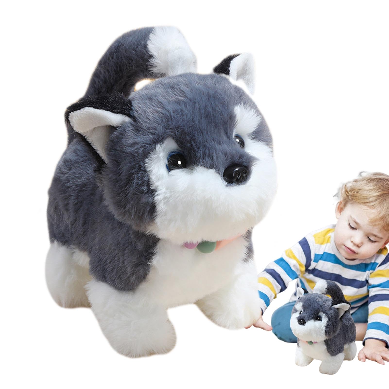 Interactive Walking Dog Toy - Electronic Realistic Puppy Pet Toy with Fun Sounds & Motion - Best Interactive Toy for Dogs & Kids - Perfect for Indoor Play, Training & Bonding Time