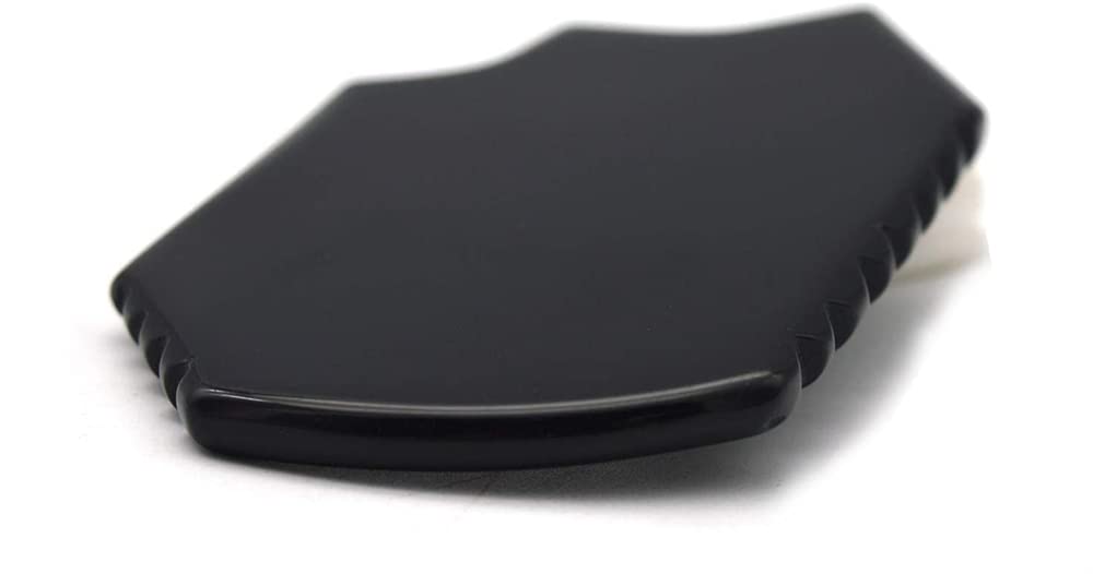 RODEREK Obsidian Gua Sha Scraping Massage Tool - Facial & Body Gua Sha Board for Men & Women - Relieves Muscle Soreness & Promotes Relaxation - Perfect for Skincare Routine, Spa Days & Self-Care at Home