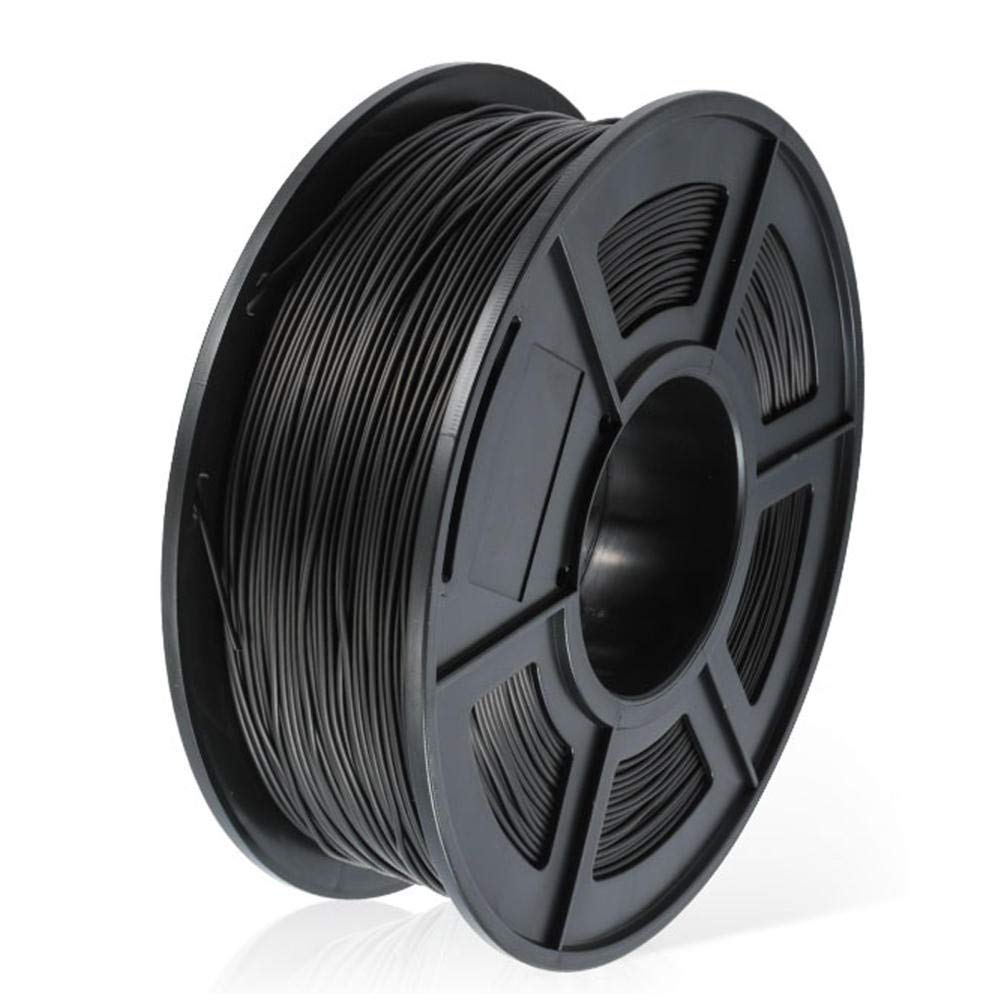 Premium ABS Conductive Filament 1.75mm for 3D Printing - 1kg (2.2lb) Spool, ±0.02mm Dimensional Accuracy, Black - Ideal for Prototyping, Electronics & DIY Projects