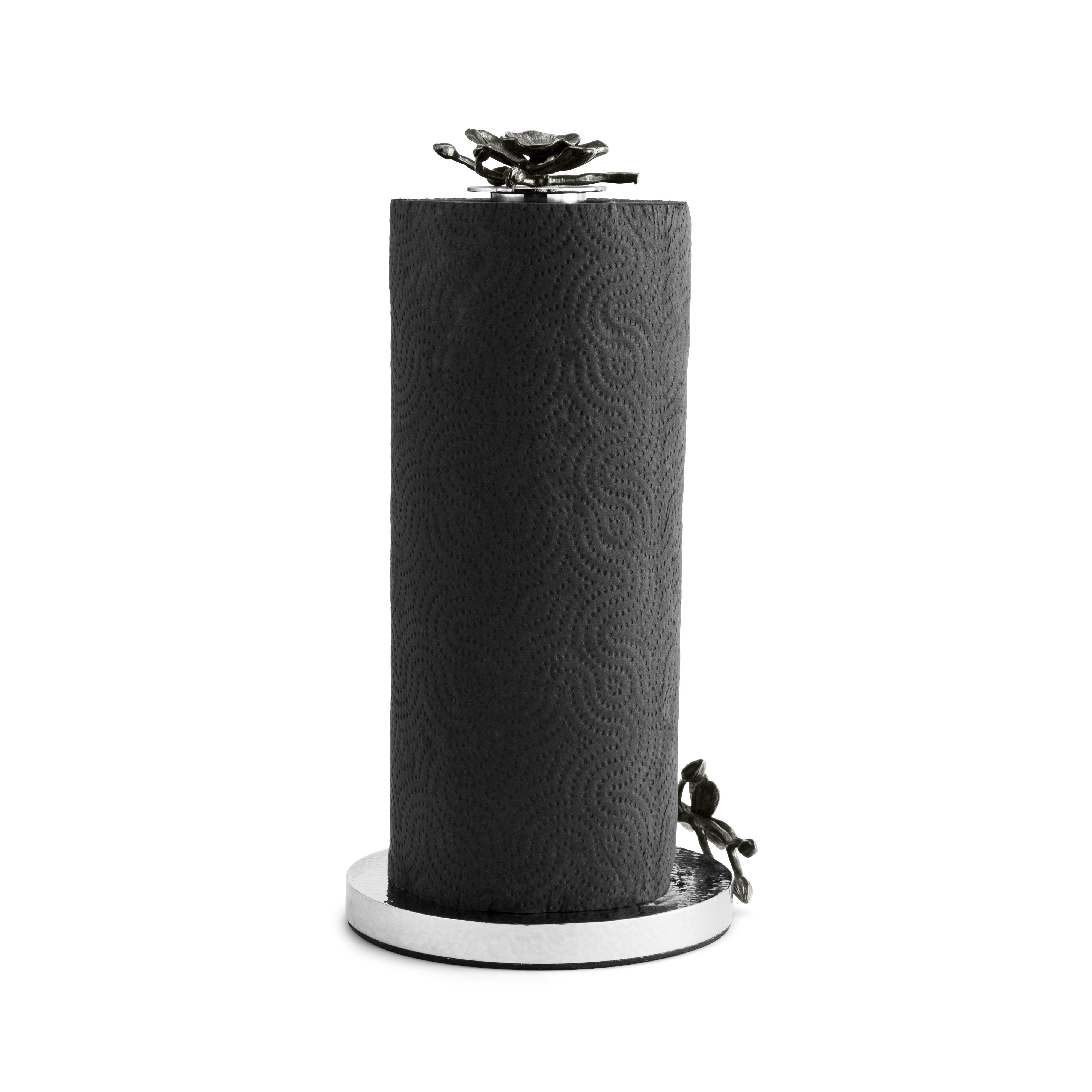Premium Black Orchid Paper Towel Holder - Stylish & Durable for Kitchen, Bathroom, or Office - Easy to Install & Space-Saving Design