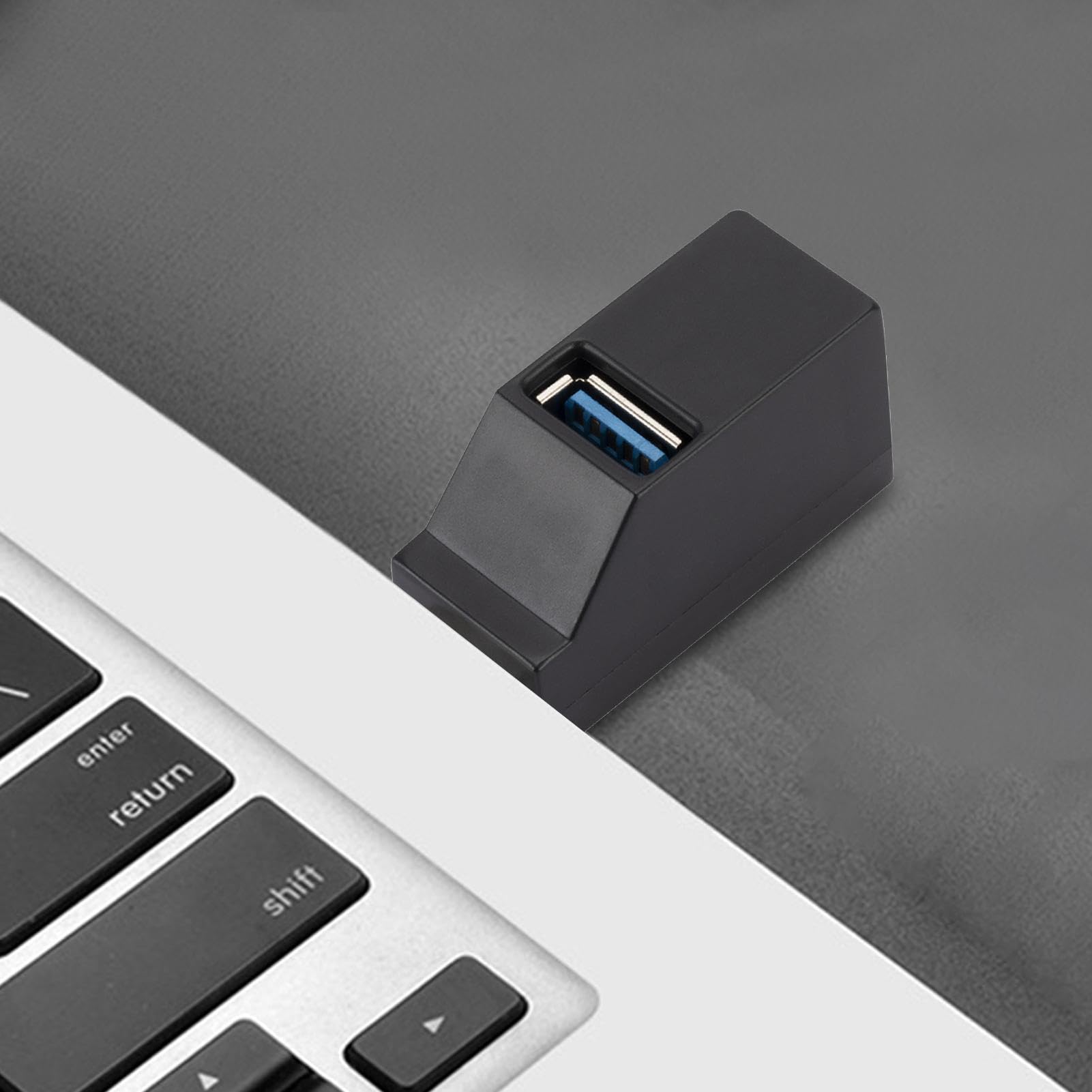 lembrd USB 3.0 Hub Splitter - 3-Port High-Speed Hub for Laptop, PC, Mouse, Keyboard, U Disk - Ideal for Home Office, Gaming, and Travel