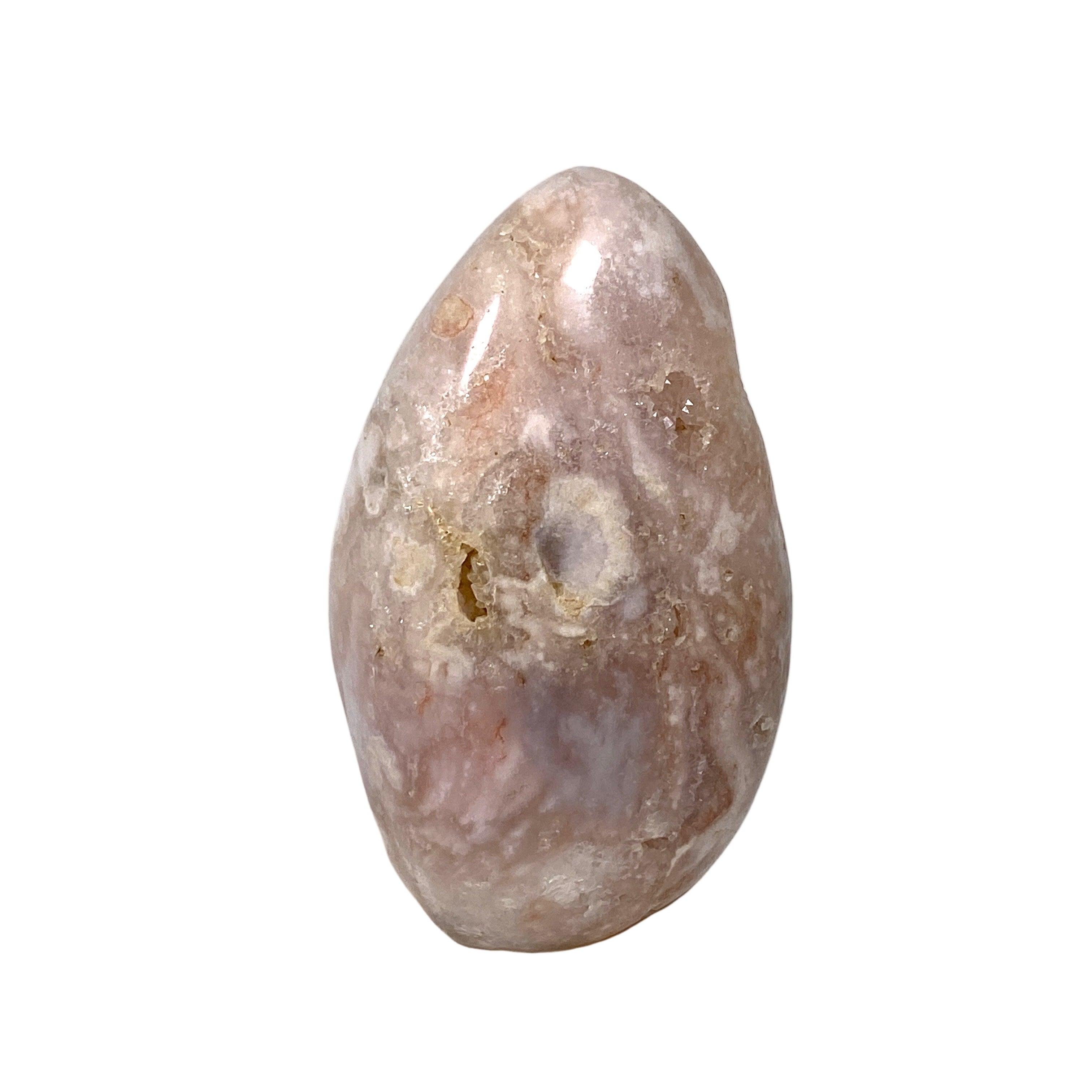 Natural Pink Amethyst Flower Agate Freeform Stone - Healing Crystal for Meditation, Yoga & Home Decor - PAFF 18
