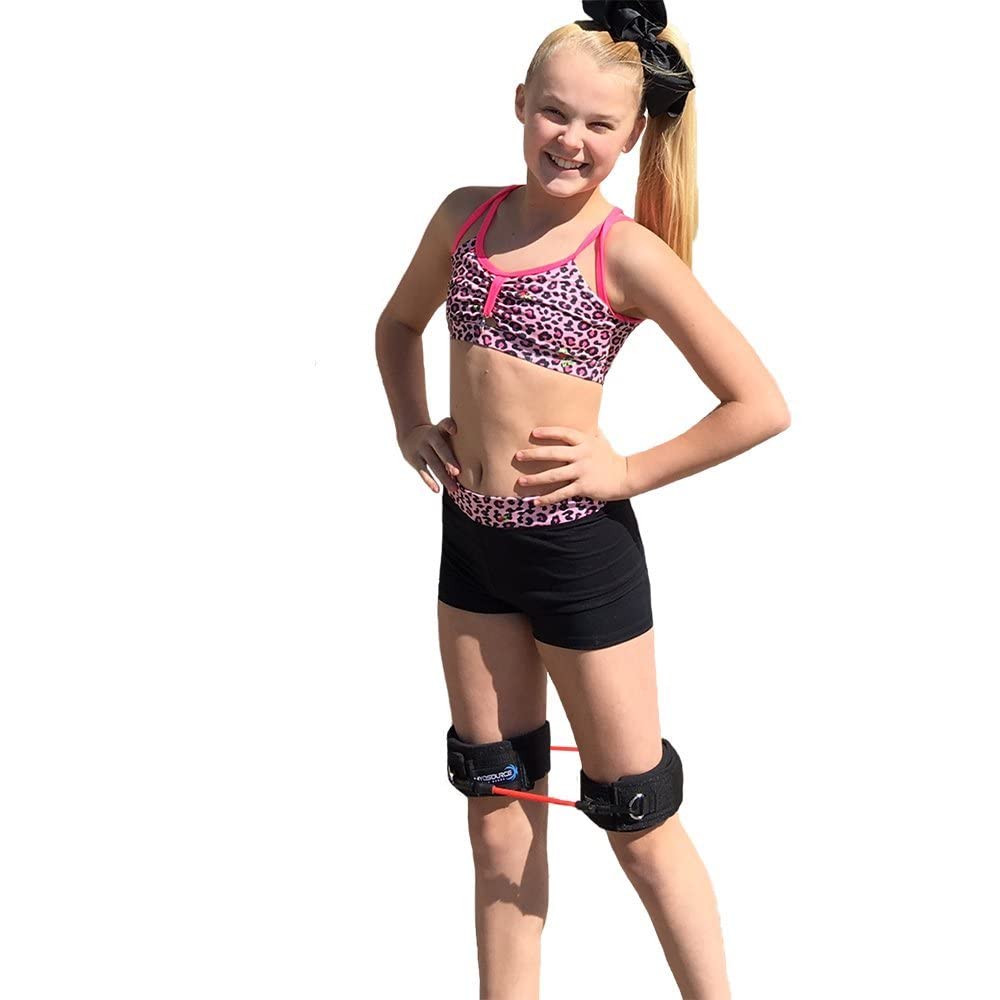 Dance Fitness Kit with Leg Resistance Bands, 4 Levels of Resistance, Dance Turning Board, Body Conditioning Guide, Flexibility Strap - Perfect for Dance, Figure Skating, and Home Workouts