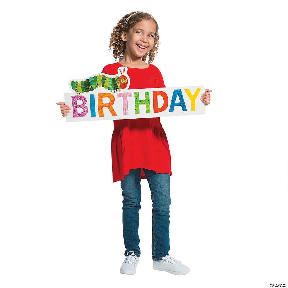 Eric Carle Birthday Mini Bulletin Board Set - 59-Piece Educational Classroom Decor for Preschool & Kindergarten - Perfect for Themed Parties & Learning Activities