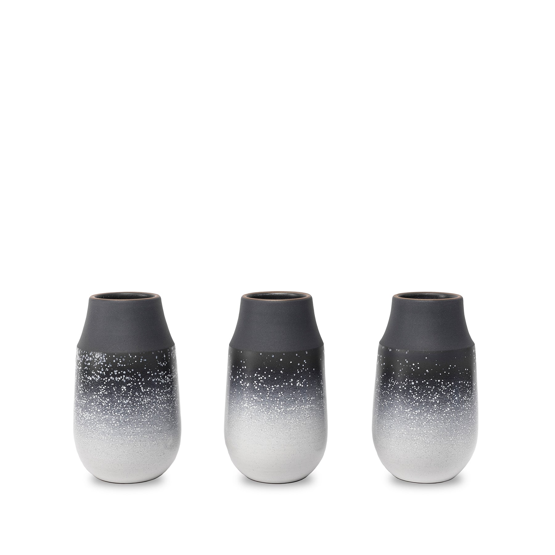 Handmade Indigo & Opaque White Ceramic Neck Vase - Perfect for Home Decor, Wedding Centerpieces & Floral Arrangements