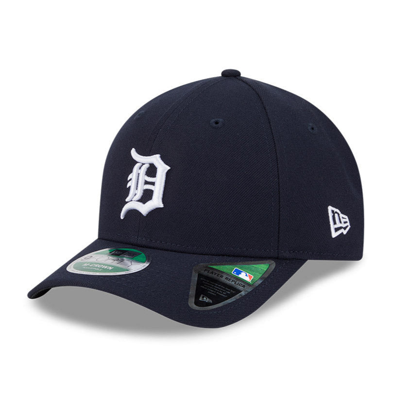 New Era 9Forty M Crown Detroit Tigers Snapback Baseball Cap - Navy Blue Adjustable Hat for Men & Women - Perfect for Baseball Games, Streetwear Fashion & Casual Outfits