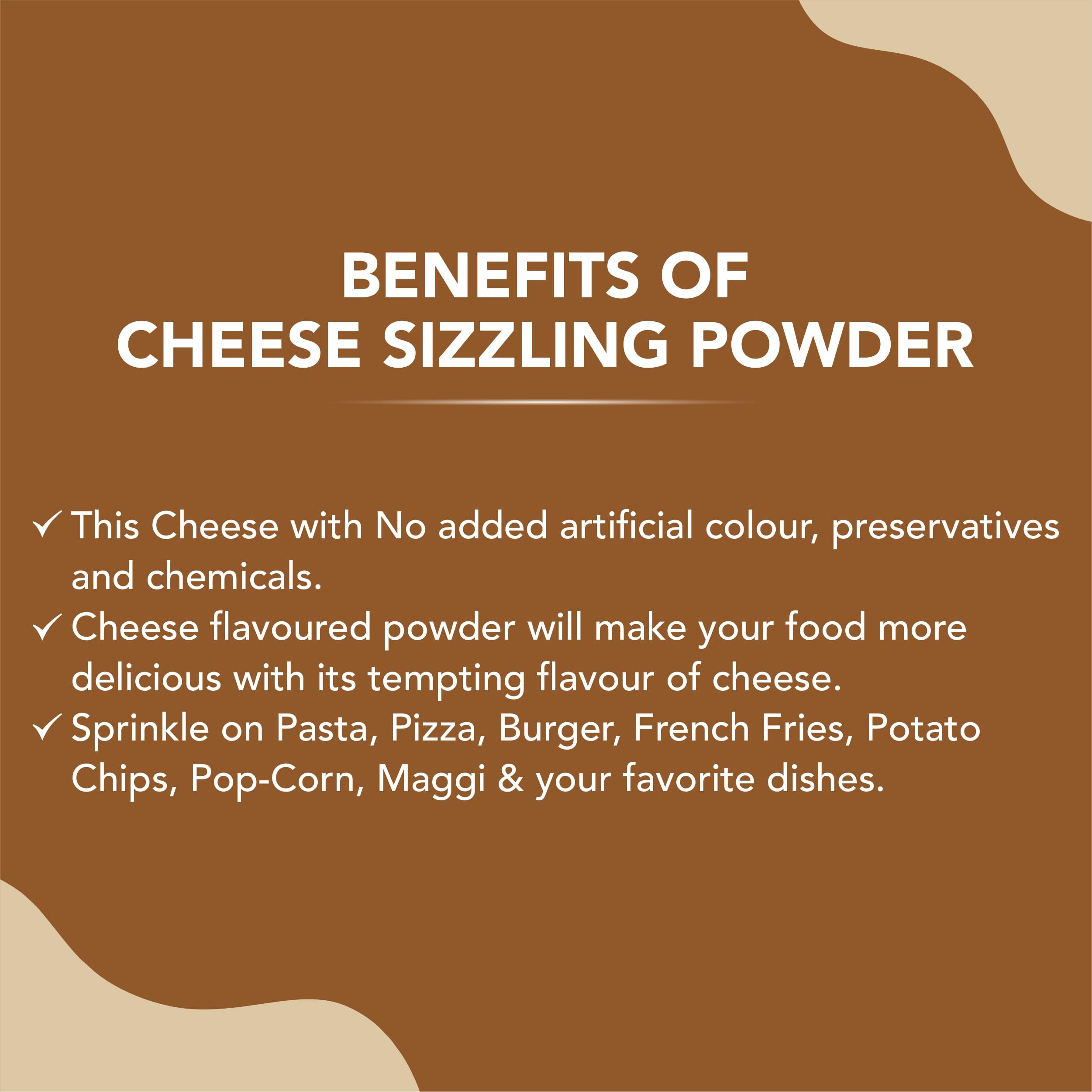 KOR Seasoning Cheese Powder 400g - Premium Cheese Powder for Popcorn, Nachos, Pasta, Pizza & French Fries | Perfect for Movie Nights, Snack Time & Home Cooking