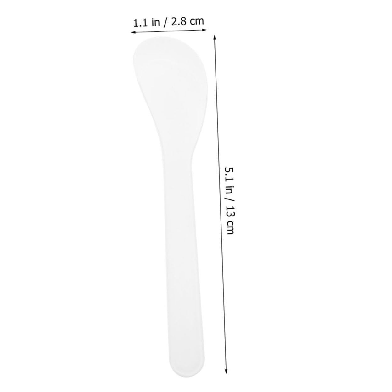 iPetboom 50-Pack Mini Makeup Spatulas - Reusable Plastic Face Mask Applicators for Skincare, Foundation & Facial Treatments | Beauty Tools for DIY Spa, At-Home Facials & Professional Makeup Application