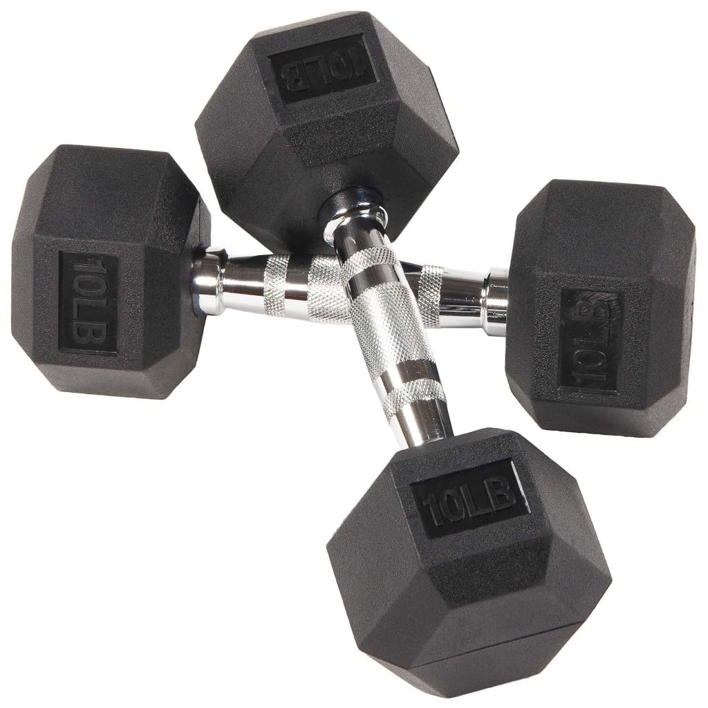 Premium Rubber Encased Dumbbell Set (2.5-30kg) for Strength Training - Home & Gym Workout Equipment for Weightlifting, CrossFit, and Fitness Training