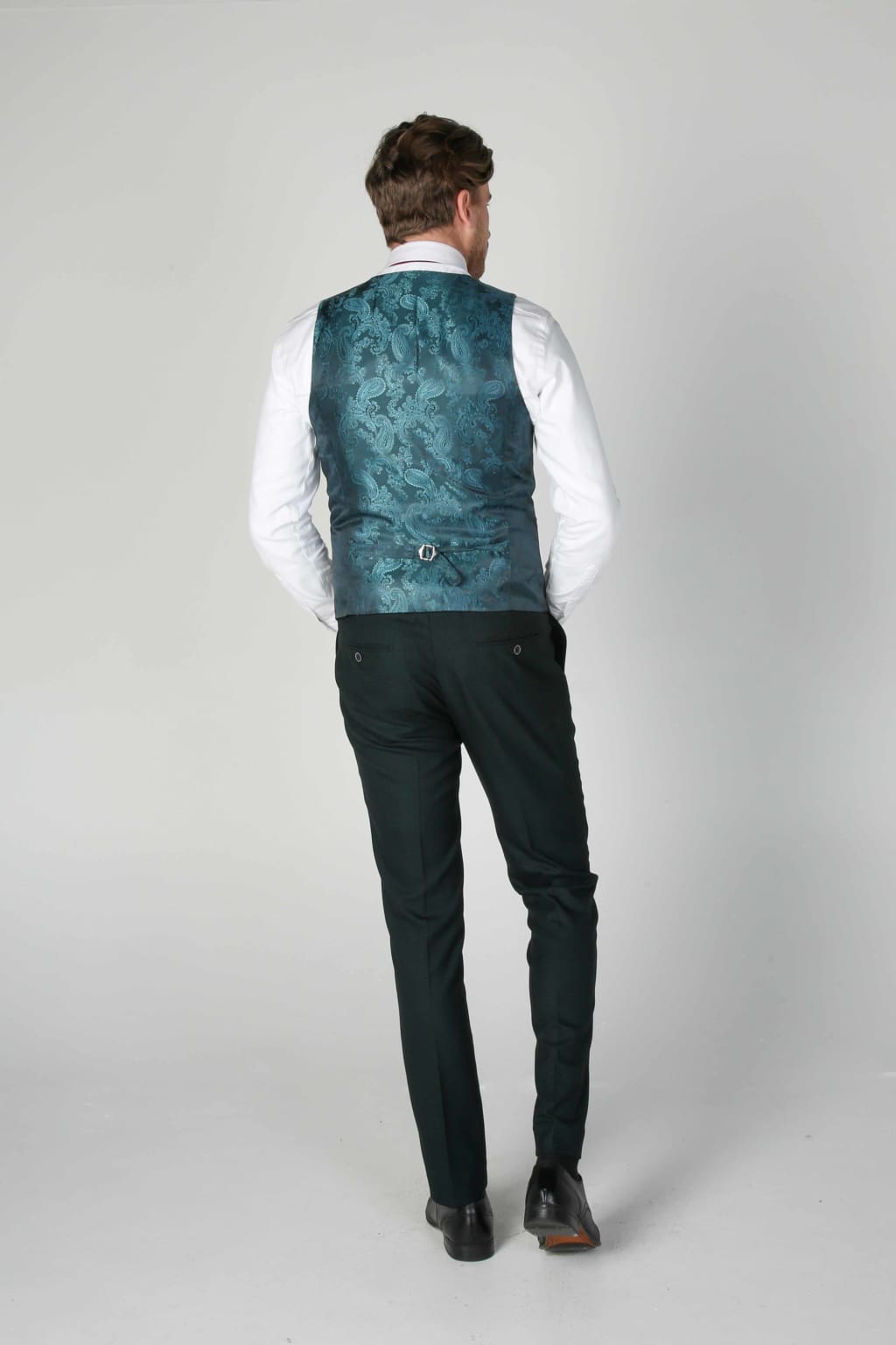 Jasper Green Men's Three Piece Suit | Premium Formal Business Attire | Perfect for Weddings, Office & Special Occasions