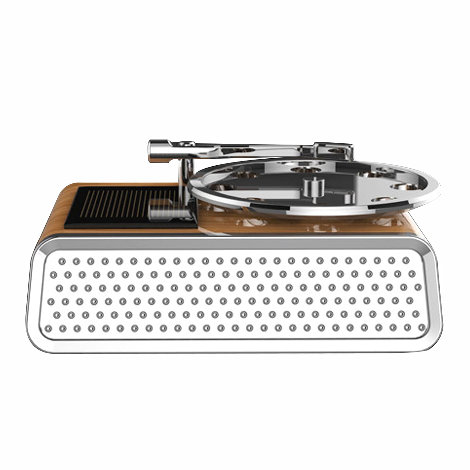Vintage Car Air Freshener Clip - Retro Record Player Design with 2 Aromatherapy Tablets | Auto Decor & Perfume Diffuser for Vehicles, Office, or Home Use