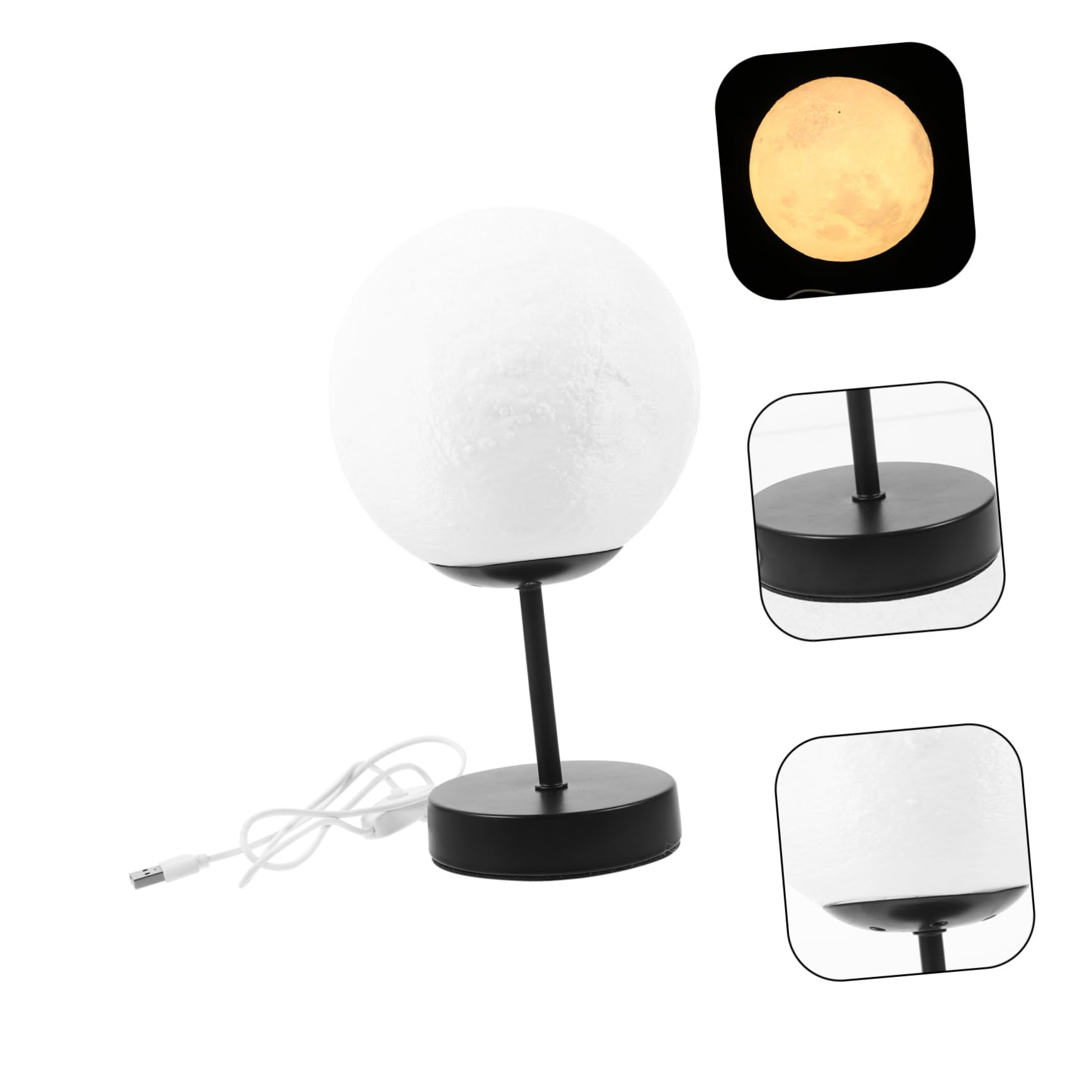 Yardenfun 3D Illusion LED Night Light Lamp - Modern Bedside Table Lamp for Bedroom, Kids Room, Nursery - Perfect for Night Reading, Relaxation & Decorative Ambiance
