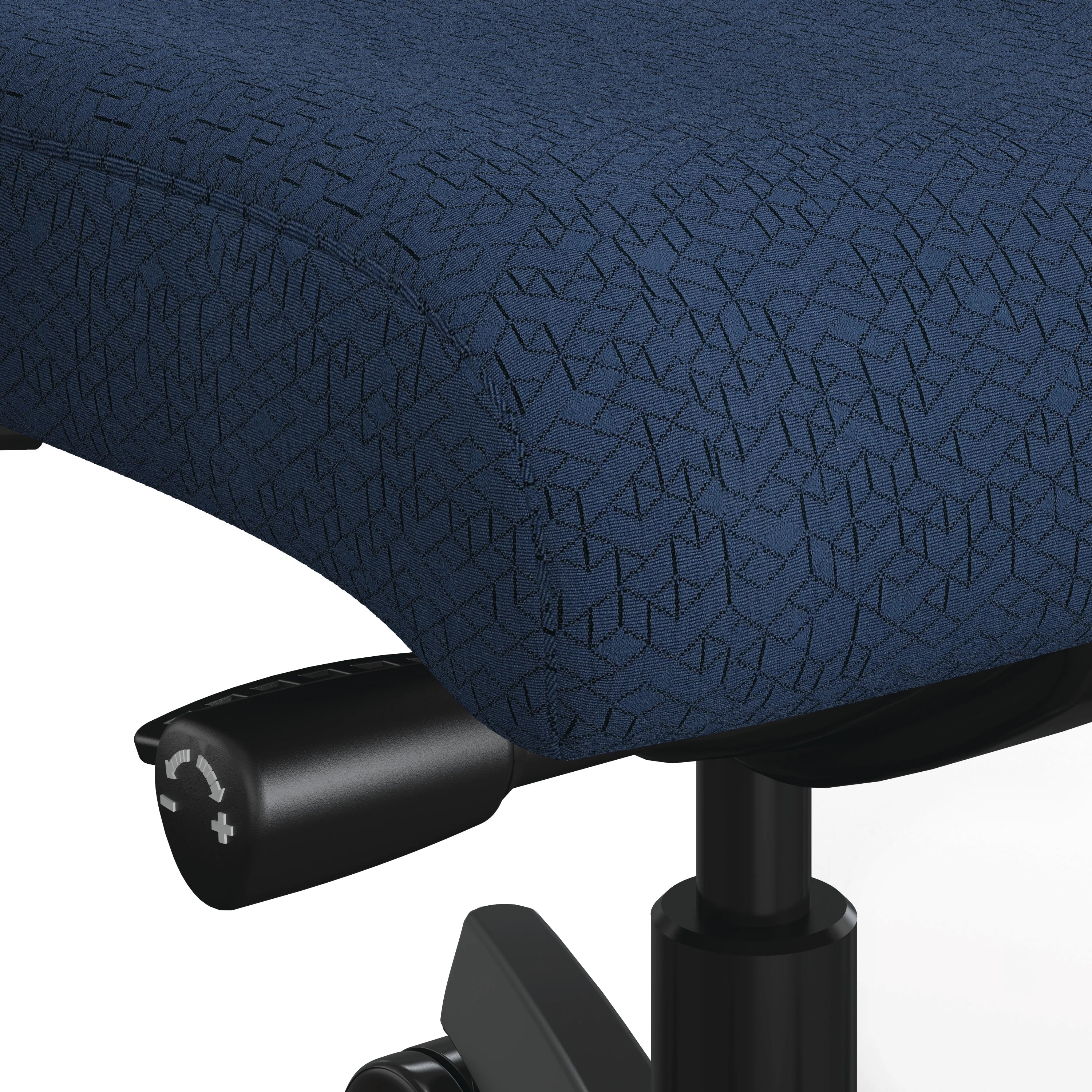 HON Ignition Upholstered Mid Back Office Chair - Ergonomic Mesh Task Chair with Adjustable Lumbar Support for Home & Office Workspace - Perfect for Long Hours of Computer Work and Video Conferencing