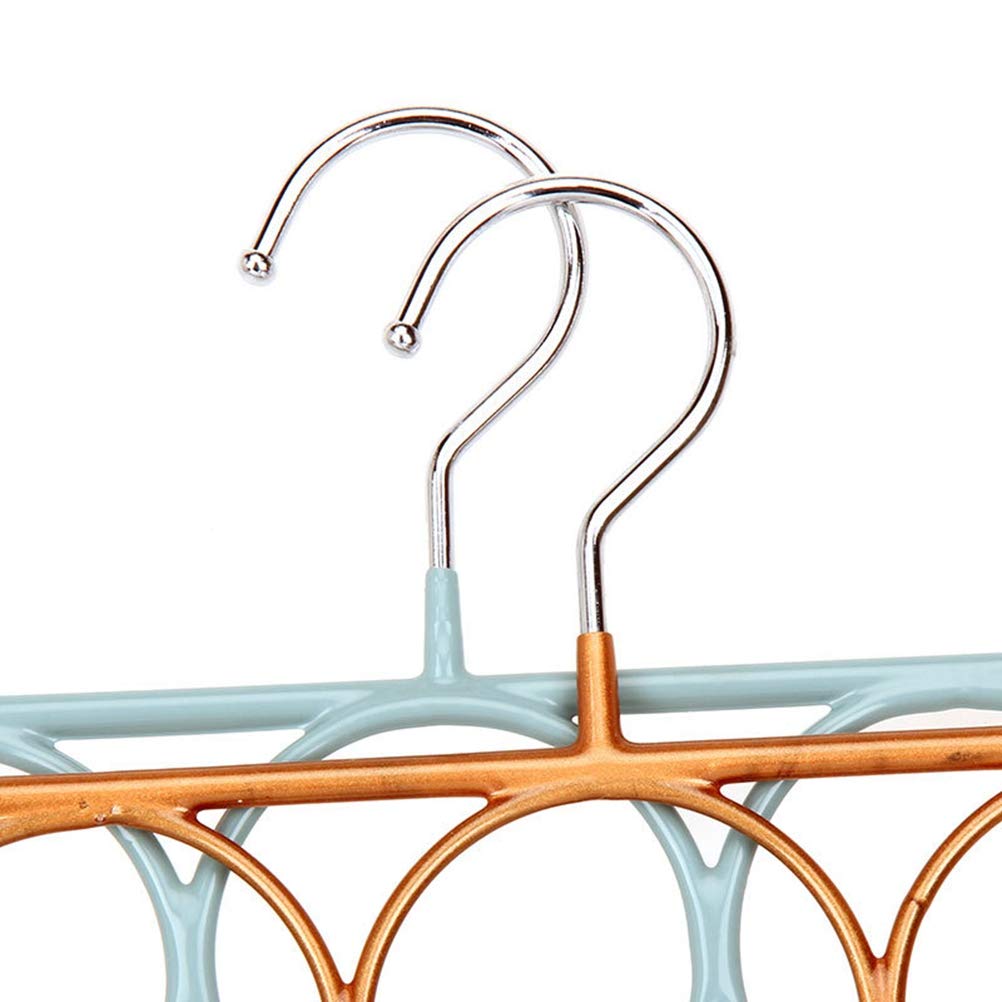 DOITOOL Wall Mounted Belt & Tie Organizer - Multi-Purpose Hanger for Belts, Ties, Scarves, Socks & Pants - Space Saving Bedroom Storage Solution in Earth Tones - Perfect for Closet Organization & Small Space Living