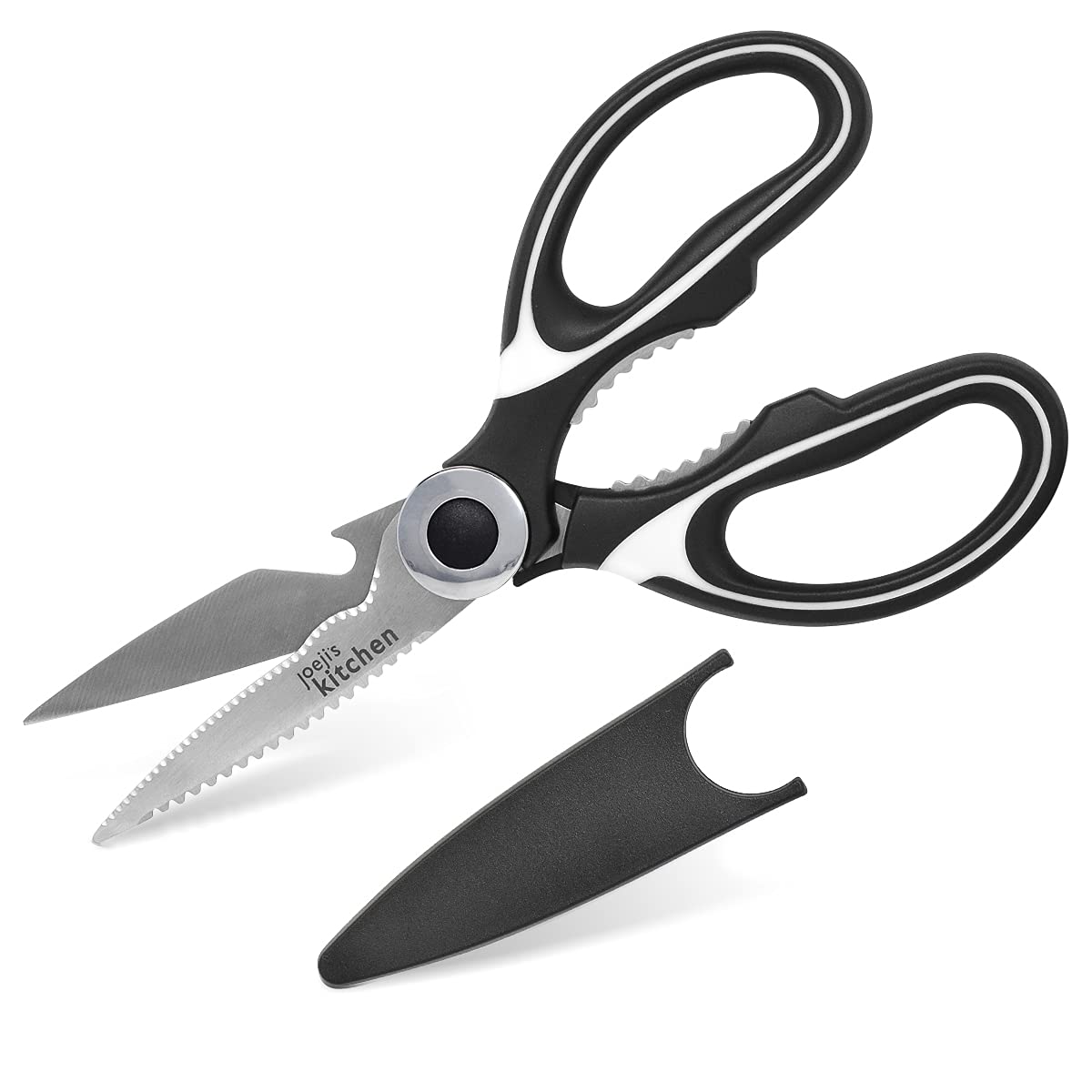 Joeji's Heavy Duty Kitchen Scissors - Meat, Vegetable & Pizza Shears for Tough Cutting Tasks - Perfect for Food Prep & Cooking