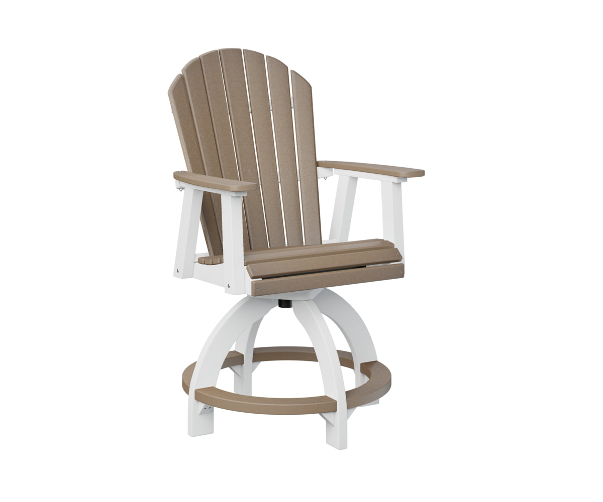 Berlin Gardens Comfo Back Swivel Counter Chair - Adjustable Height Bar Stool for Kitchen Island, Breakfast Nook & Home Decor - Comfortable Modern Seating for Dining & Entertaining
