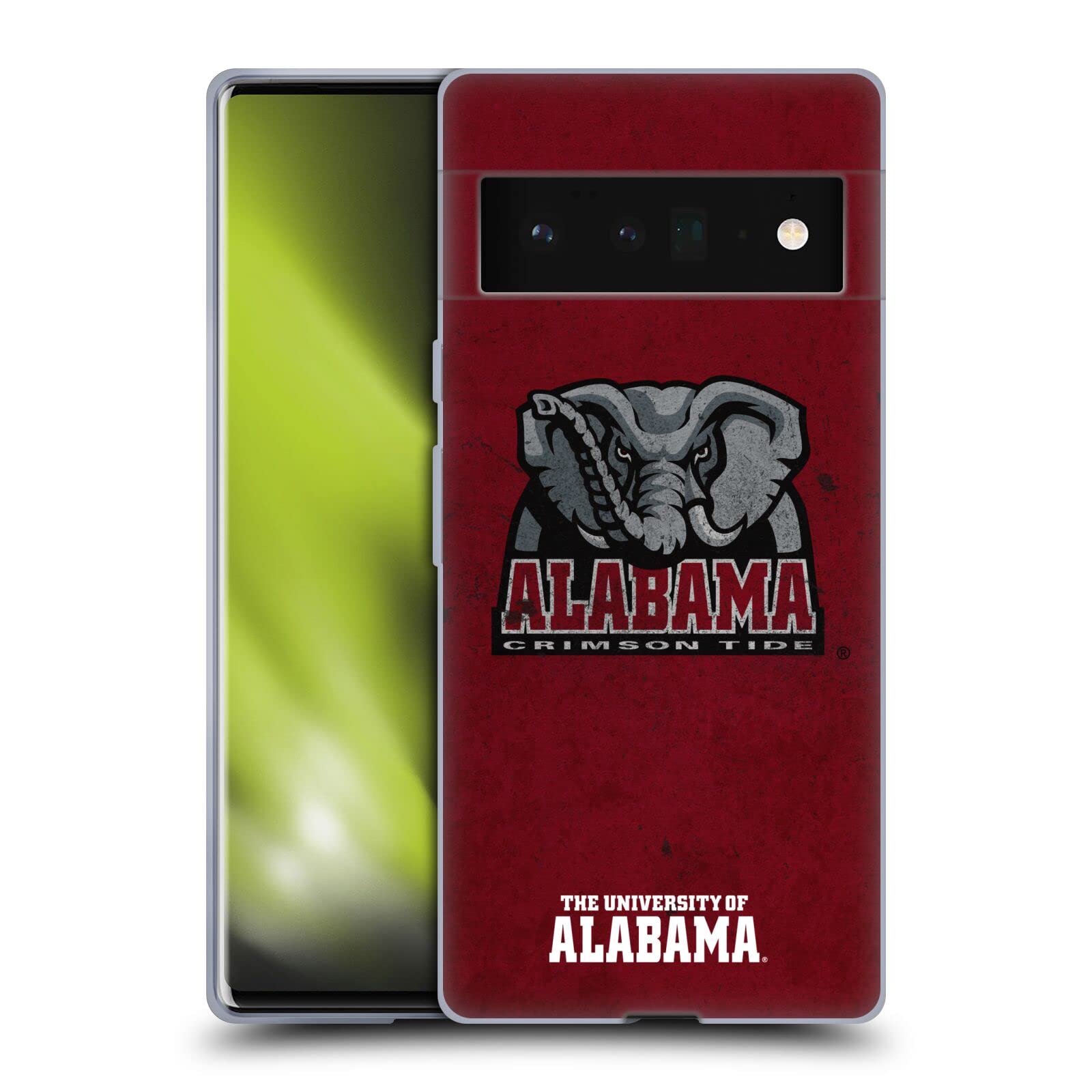 Alabama UA Distressed Soft Gel Case for Google Pixel 6 Pro - College Fan Gift