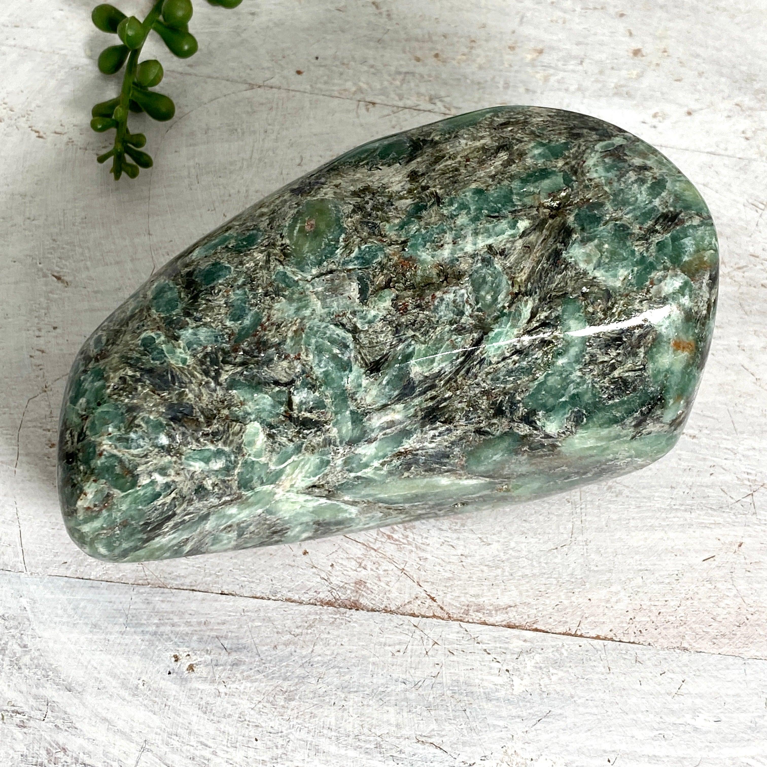 Natural Emerald Gemstone Freeform Pendant - Handcrafted Jewelry for Women, Gift for Her, Birthday, Anniversary, Valentine's Day | Boho Chic, Spiritual Healing, Meditation Accessory