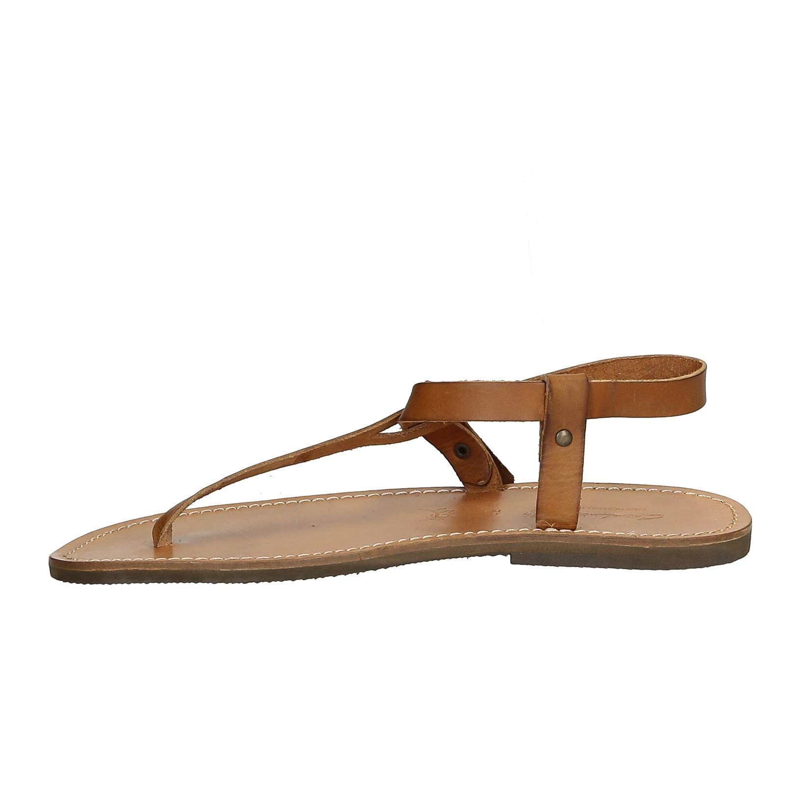 Handmade Genuine Leather Thong Sandals for Men - Premium Italian Craftsmanship - Comfortable Summer Beach & Casual Wear