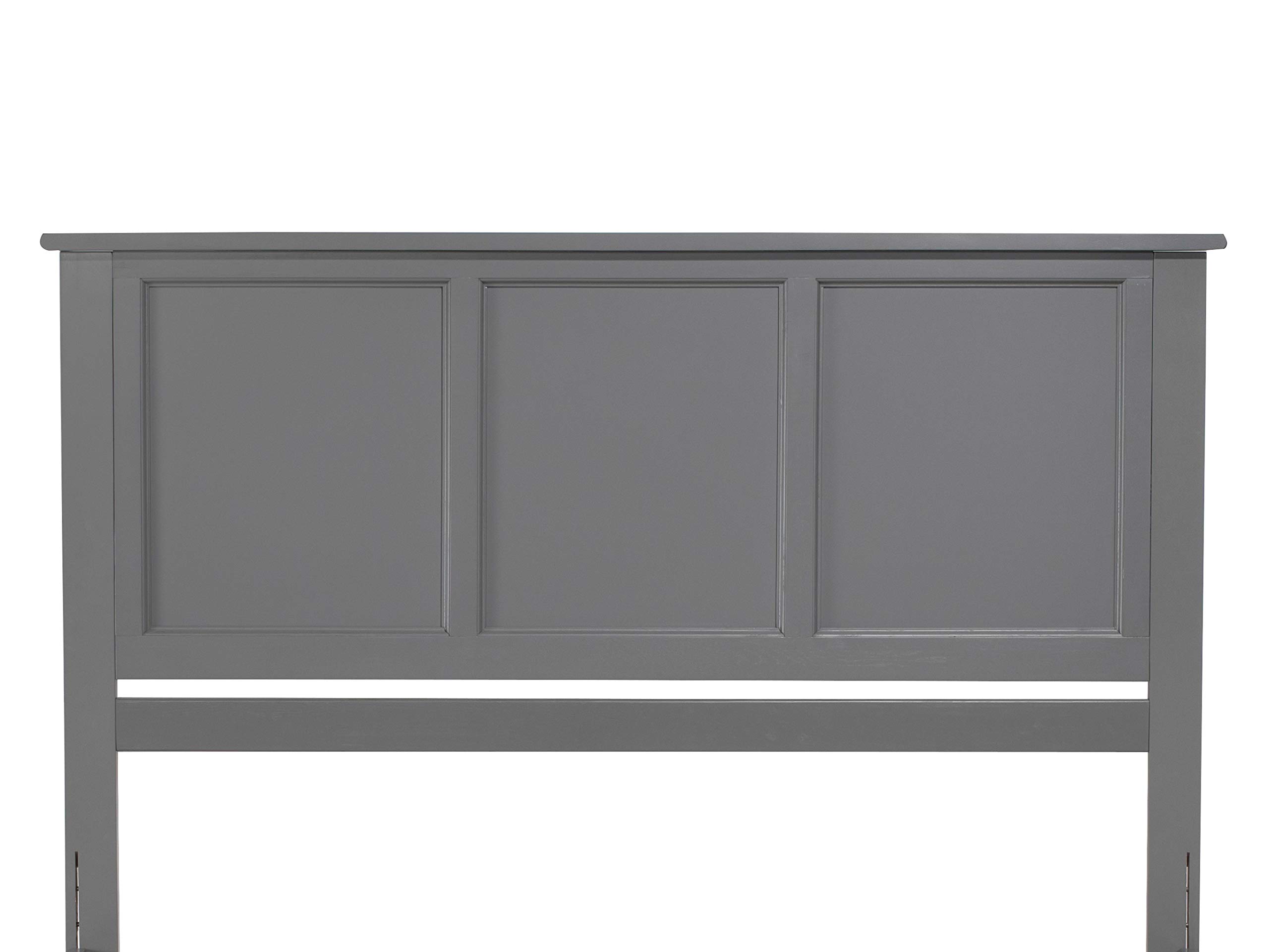 AFI Madison King Foundation Bed with USB Charging Ports - Grey Queen Size Platform Bed Frame for Modern Bedrooms | Perfect for Small Spaces & Guest Rooms