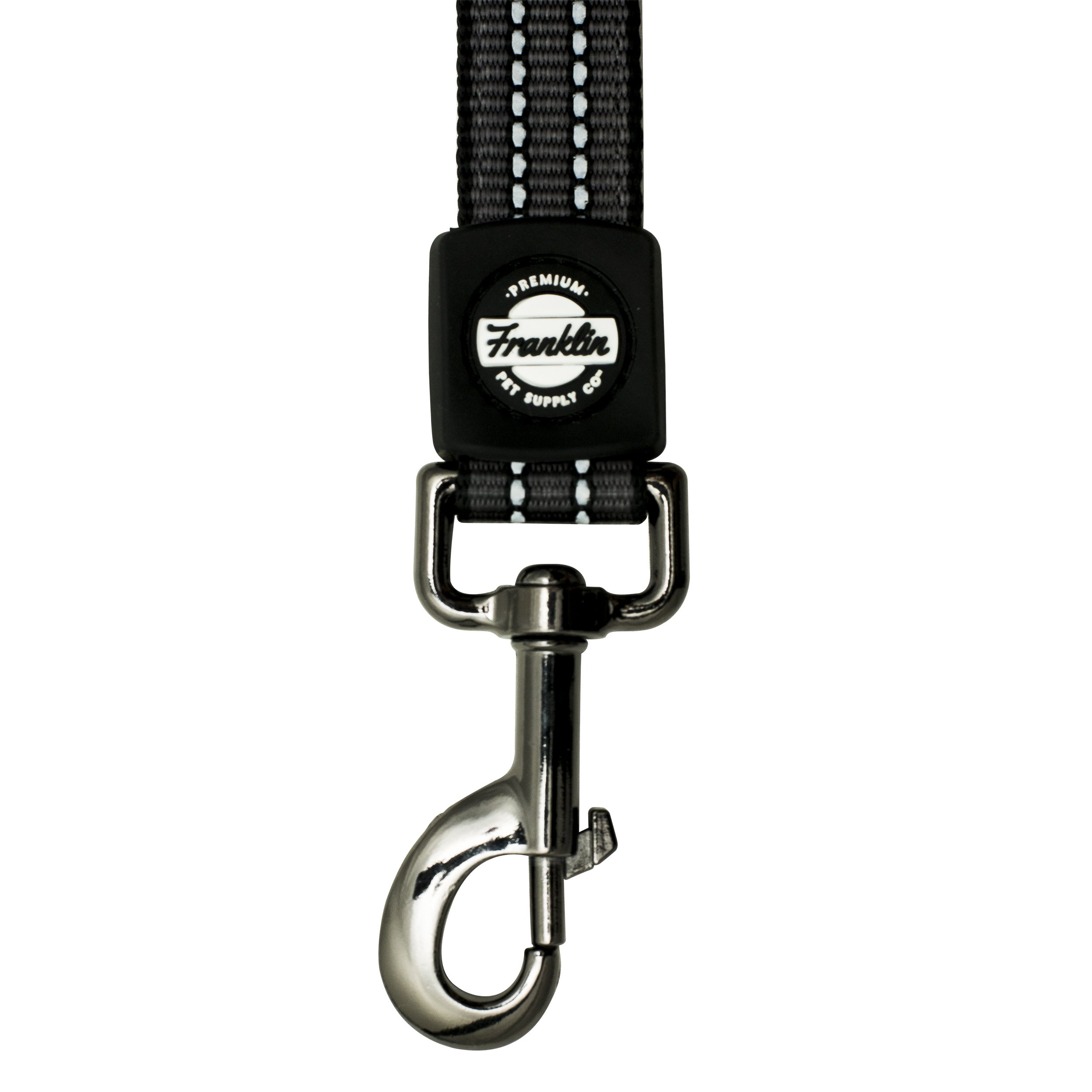 Franklin Pet Supply Co. Reflective Nylon Dog Leash with Comfort-Fit Neoprene Handle - 6 Foot Heavy Duty Leash for Dog Training, Walking & Outdoor Adventures - Perfect for Small, Medium & Large Dogs
