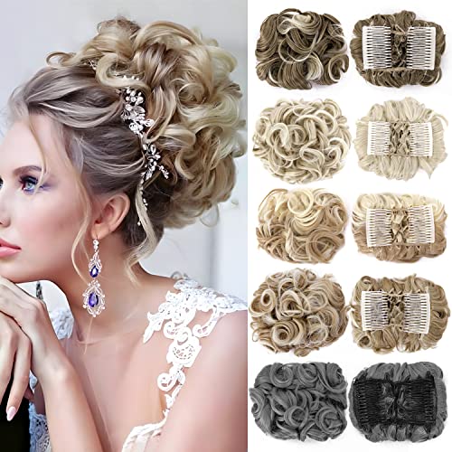 Messy Bun Hair Clip - Perfect for Curly Hair, Easy Chignon Updo for Women | Great for Work, Parties & Everyday Wear