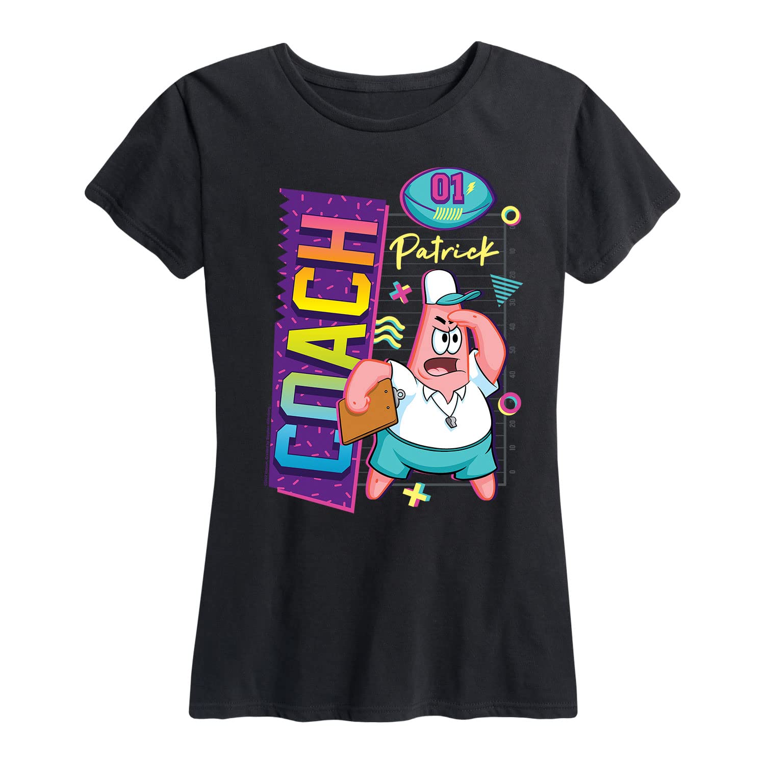 HYBRID APPAREL Women's Spongebob Squarepants Bikini Bottom Bubble Bowl Graphic Short Sleeve T-Shirt - Casual Wear, Pop Culture Fan Gift, Everyday Outfit