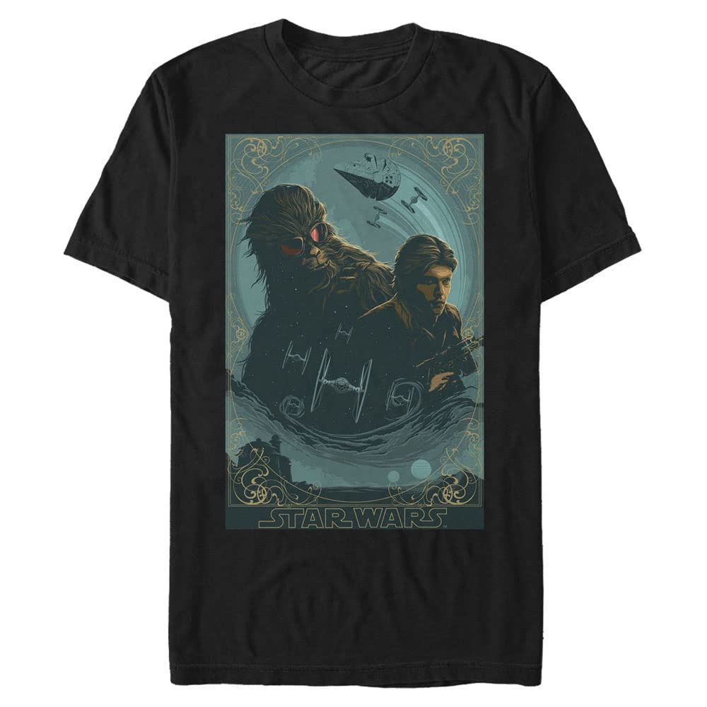 STAR WARS Han Solo Heroes of Corellia Men's Short Sleeve T-Shirt | Officially Licensed Graphic Tee | Perfect for Cosplay, Gifts & Everyday Wear