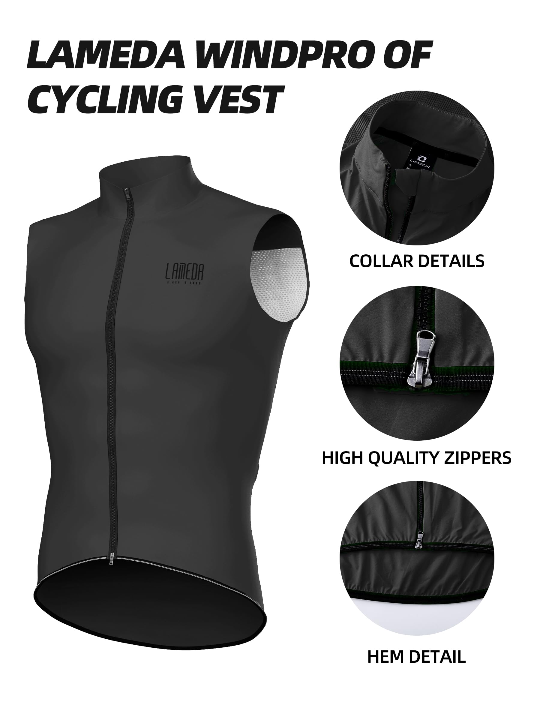 Men's & Women's Windproof Cycling Jacket - Lightweight, Packable Bicycle Windbreaker for Outdoor Sports & Commuting