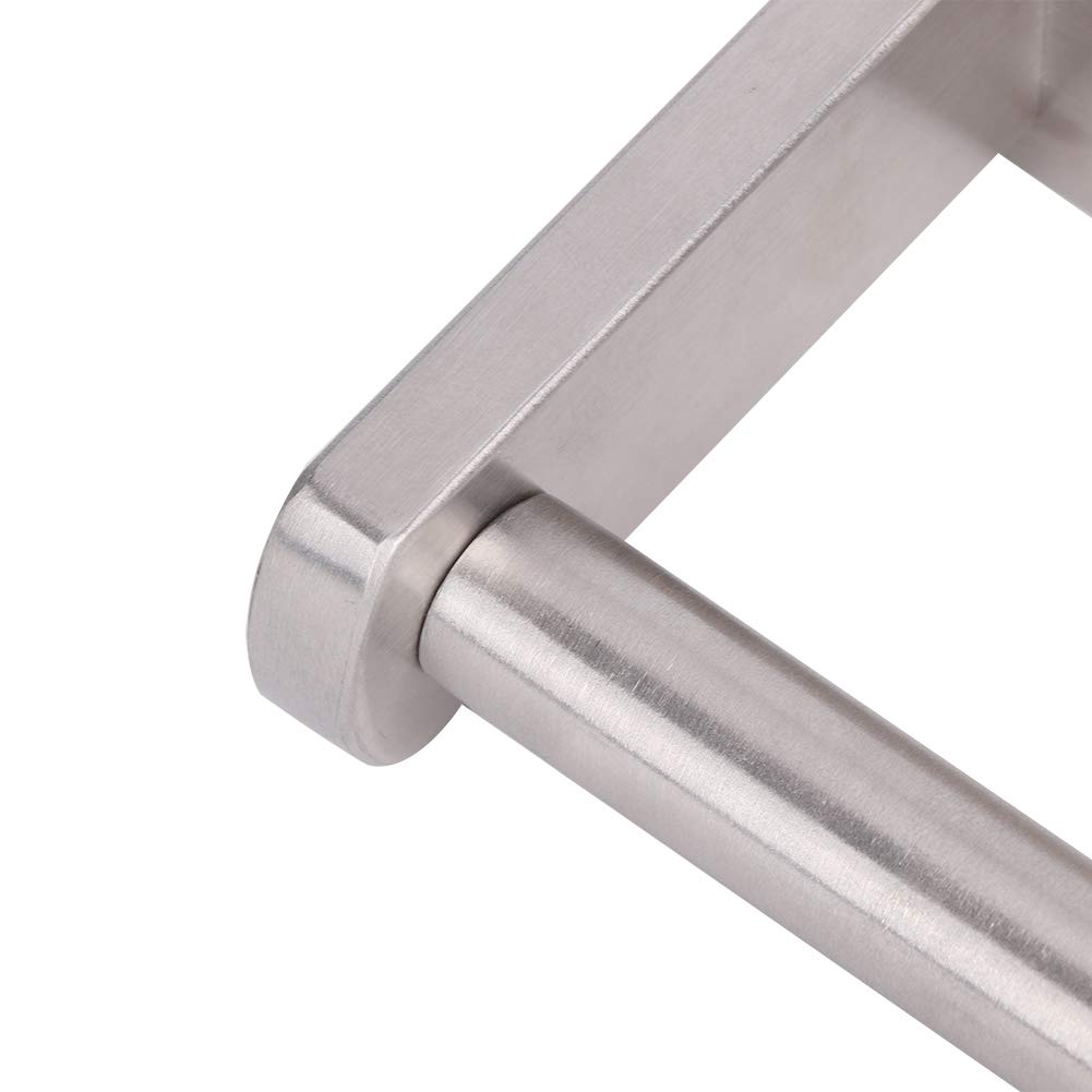 304 Stainless Steel Self-Adhesive Toilet Paper Holder - No Drilling Required for Bathroom, Hotel & Public Places (31x12x4.5cm) - Durable & Rustproof Bathroom Organizer for Space-Saving Convenience