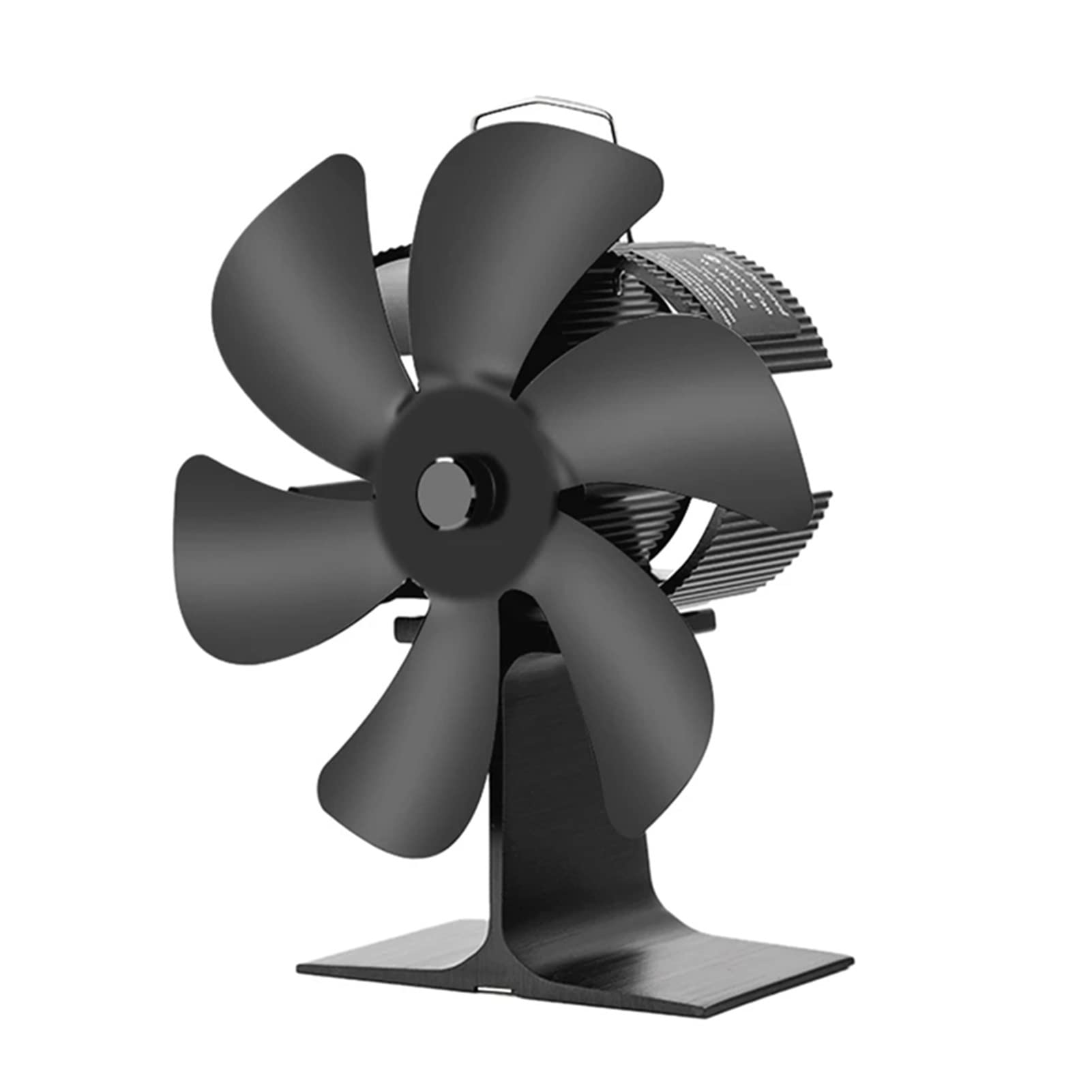 6-Blade Heat Powered Stove Fan - Silent Eco-Friendly Fireplace Fan for Wood Burners & Log Stoves | Efficient Heat Distribution for Home Heating & Energy Savings | Perfect for Living Rooms, Cabins & Off-Grid Spaces