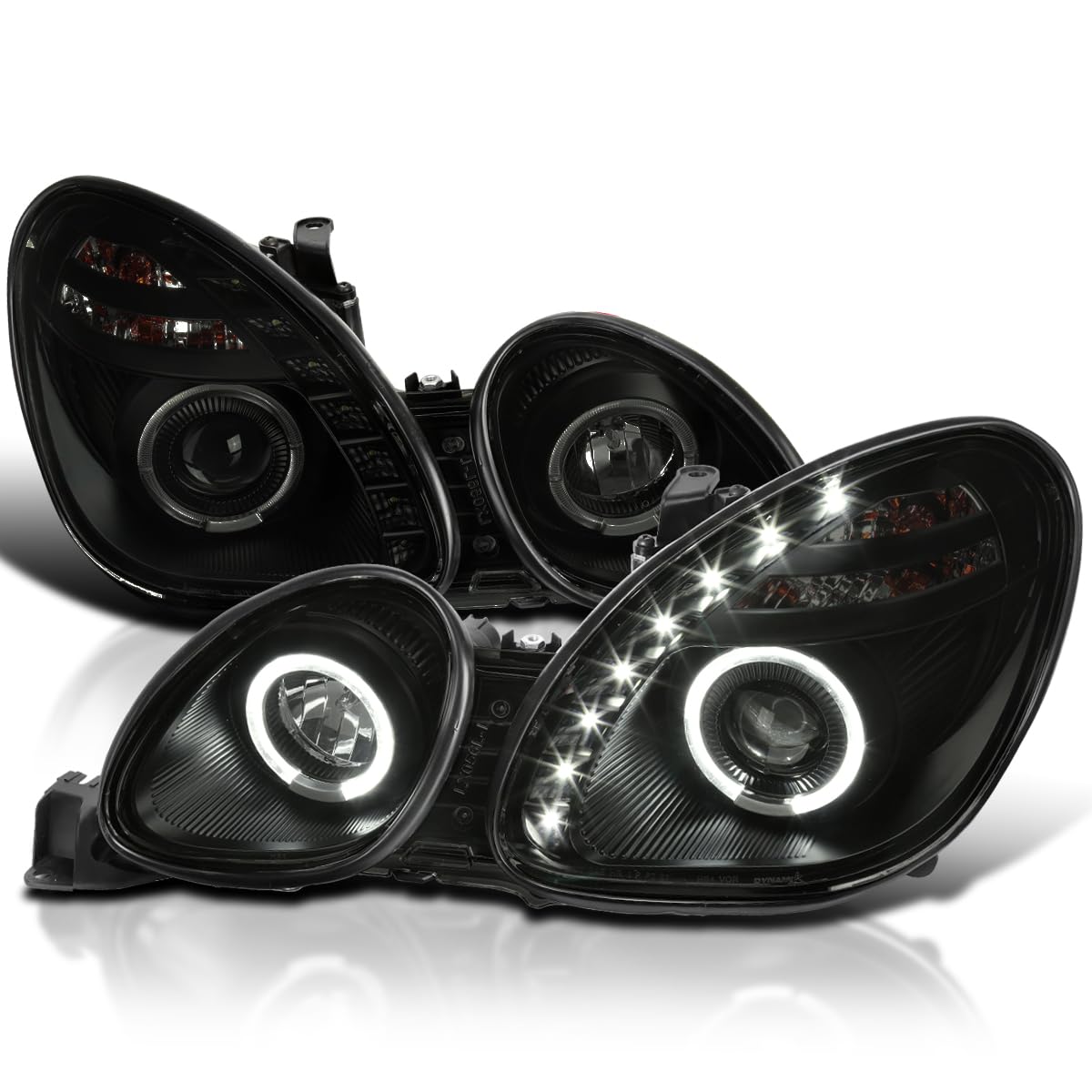 SPEC-D Tuning Smoke Projector Headlights for 98-05 Lexus GS - Easy Install for Night Driving