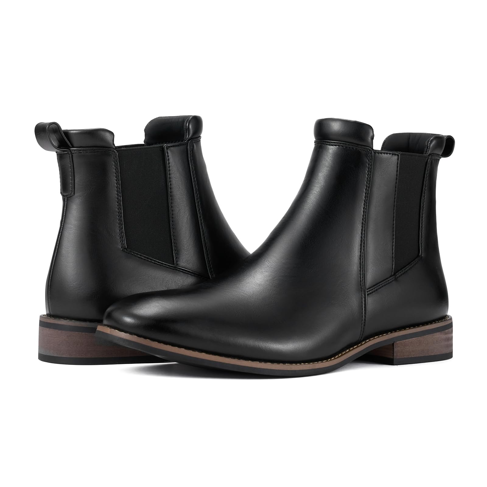 Rollda Men's Chelsea Boots - Casual Slip-On Ankle Boots with Elastic for Dress & Everyday Wear | Perfect for Office, Outings & Formal Events
